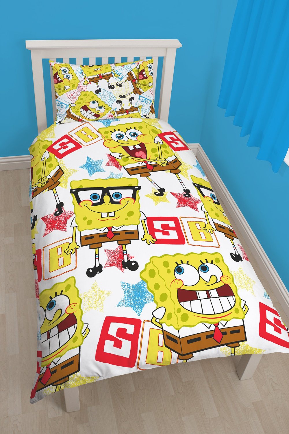 Spongebob Squarepants 'Legend' Rotary Single Bed Duvet Quilt Cover Set