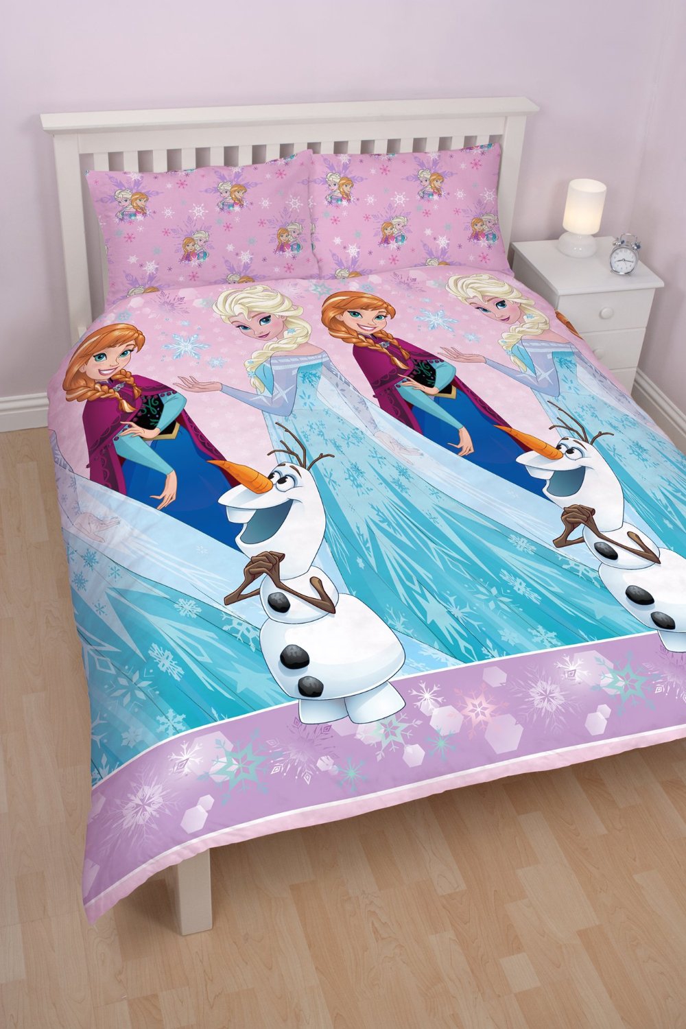 Disney Frozen Anna & Elsa 'Magic' Rotary Double Bed Duvet Quilt Cover Set