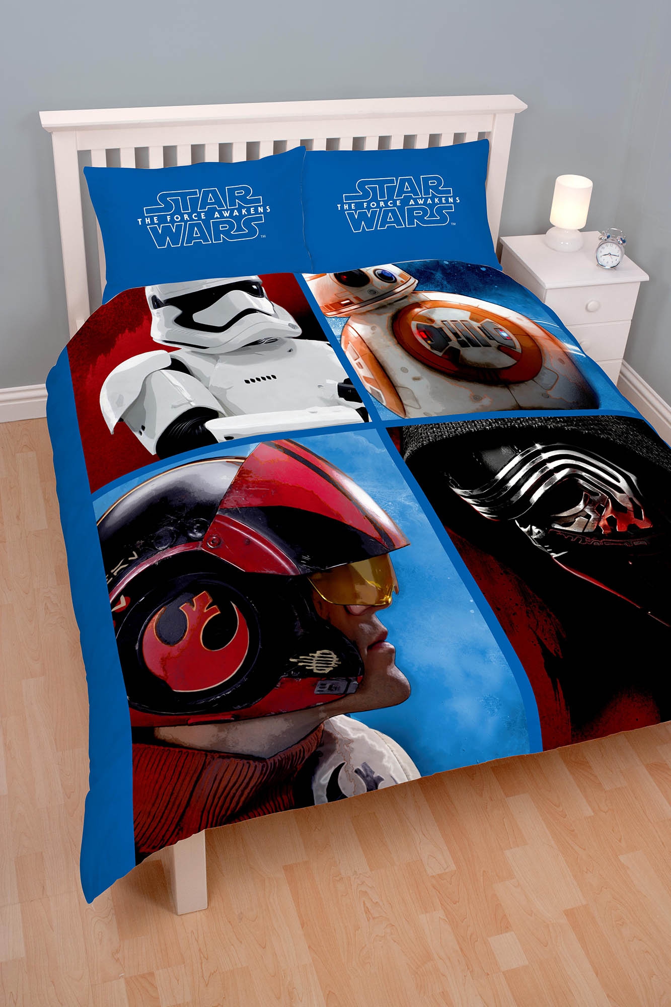 Star Wars 'Divider' Reversible Panel Double Bed Duvet Quilt Cover Set