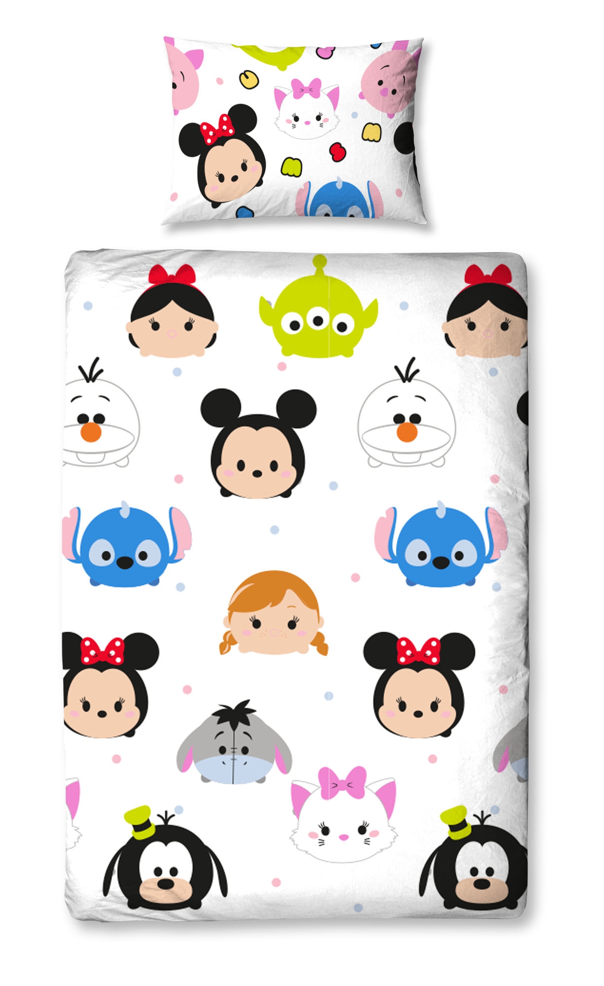 Disney Tsum 'Huddle' Reversible Rotary Single Bed Duvet Quilt Cover Set