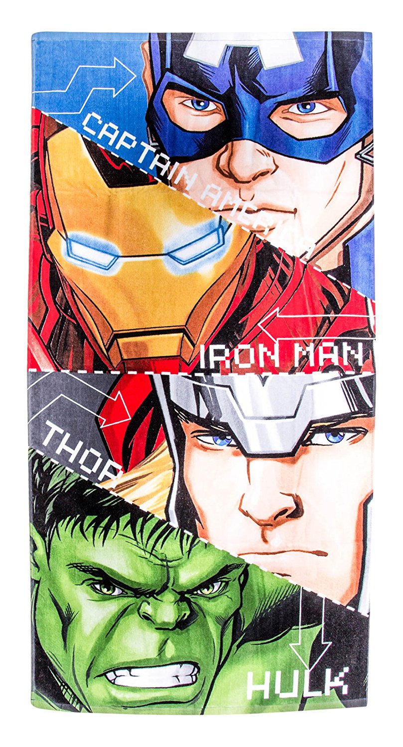 Marvel Avengers 'Tech' Printed Beach Towel