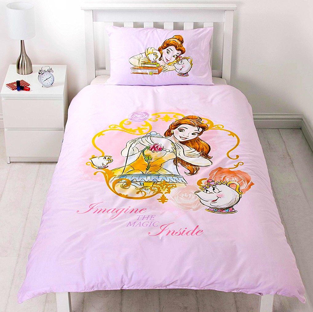 Disney Princess 'Imagine' Reversible Panel Single Bed Duvet Quilt Cover Set