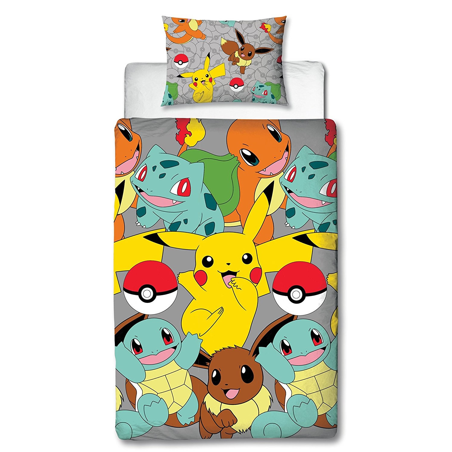 Pokemon Go Rotary Single Bed Duvet Quilt Cover Set