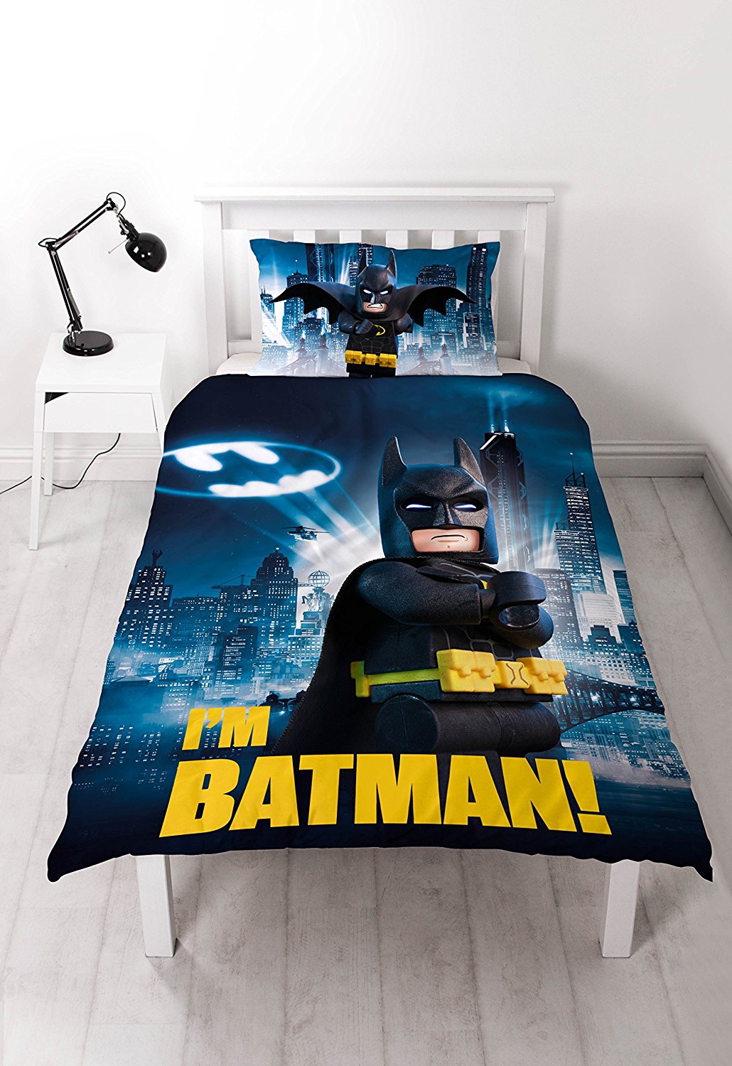 Lego Batman Movie 'Hero' Reversible Panel Single Bed Duvet Quilt Cover Set
