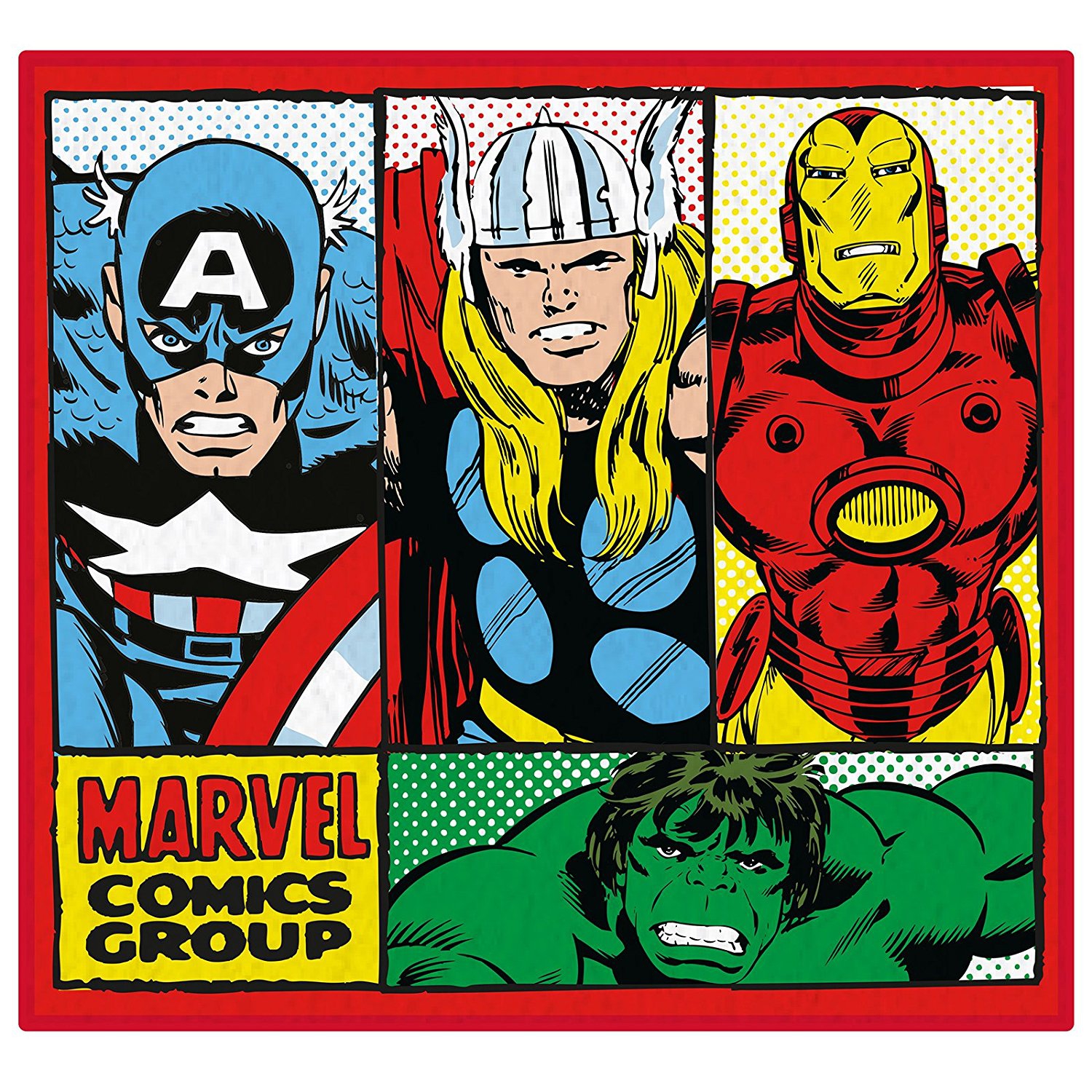Marvel Comics 'Retro' Shaped Rug