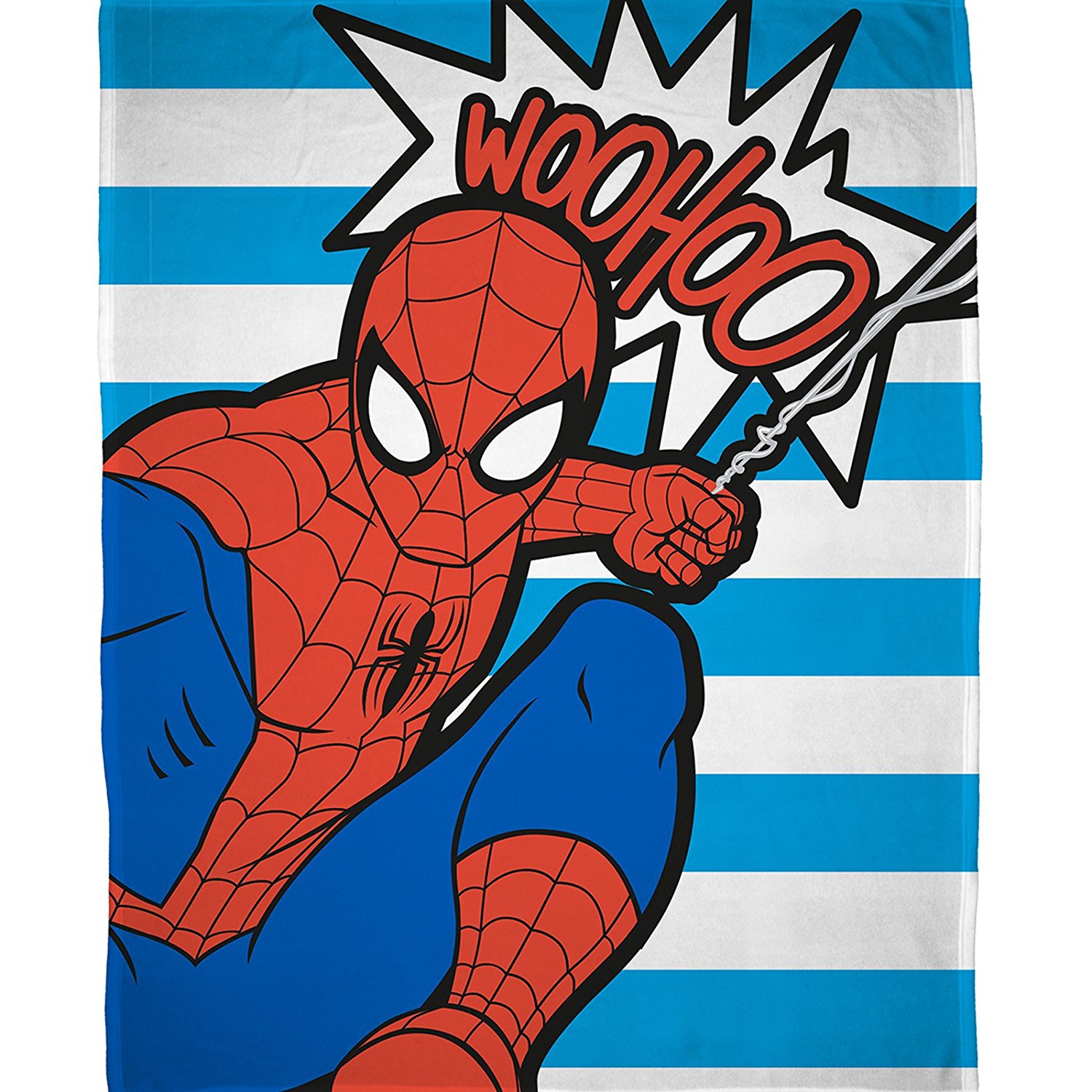 Ultimate Spiderman 'Abstract' Panel Fleece Blanket Throw