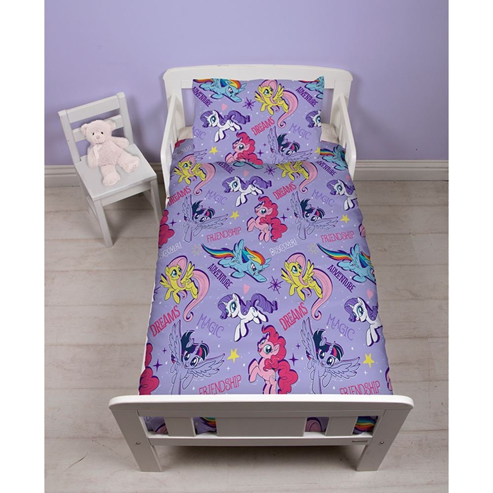 My Little Pony 'Adventure' Rotary Junior Cot Bed Duvet Quilt Cover Set