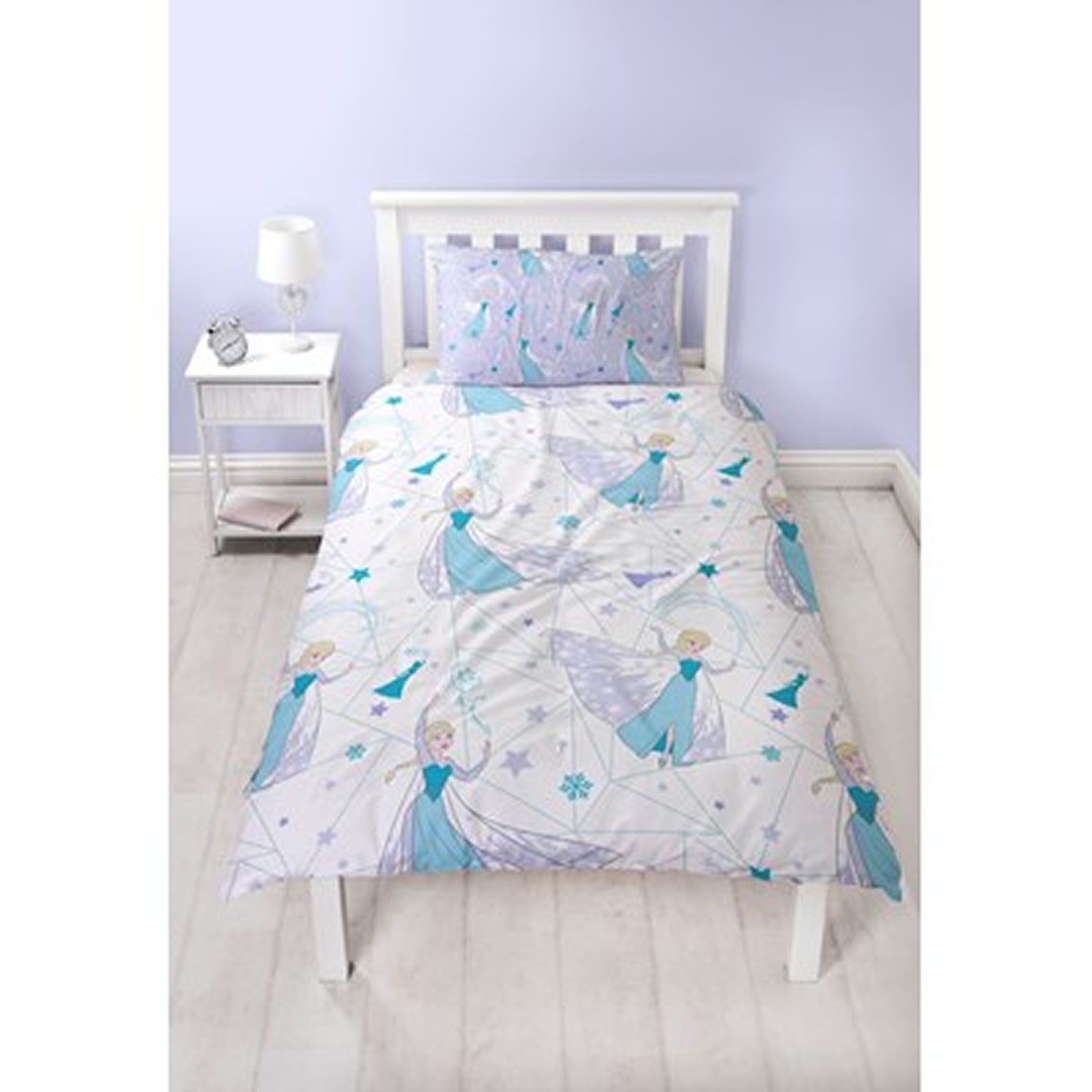 Disney Frozen Icicle Rotary Single Bed Duvet Quilt Cover Set