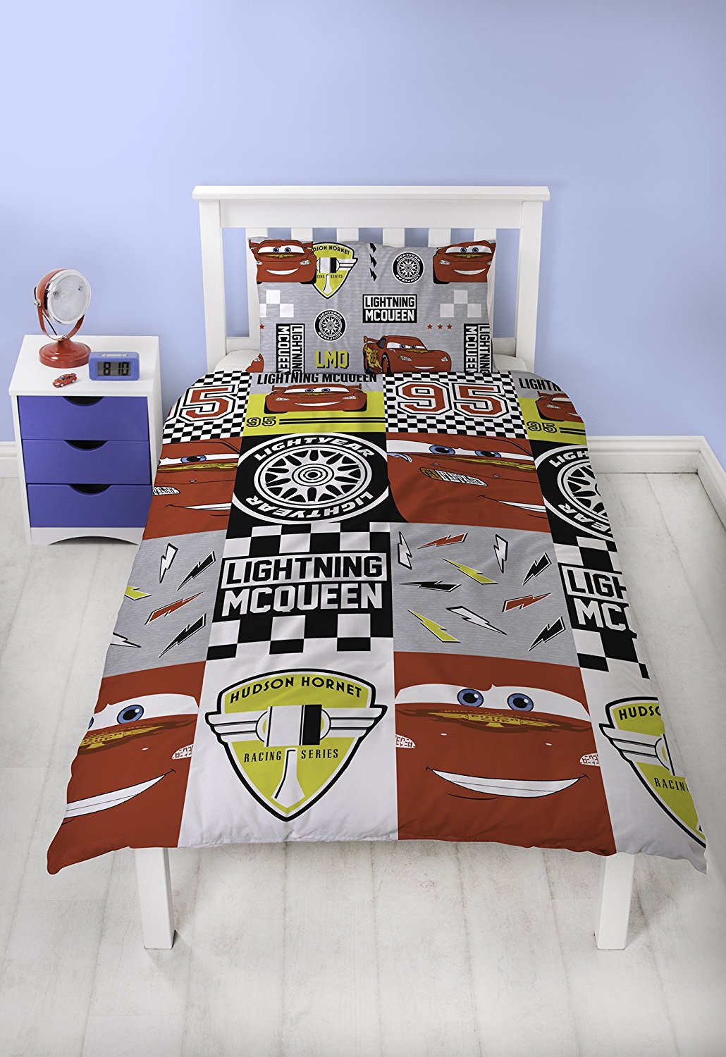Disney Cars Velocity Lightning Mcqueen Hudson Horent Racing Series Rotary Single Bed Duvet Quilt Co
