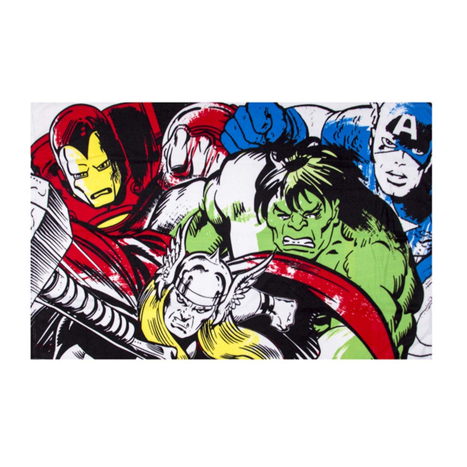 Marvel Comics Crop Panel Fleece Blanket Throw