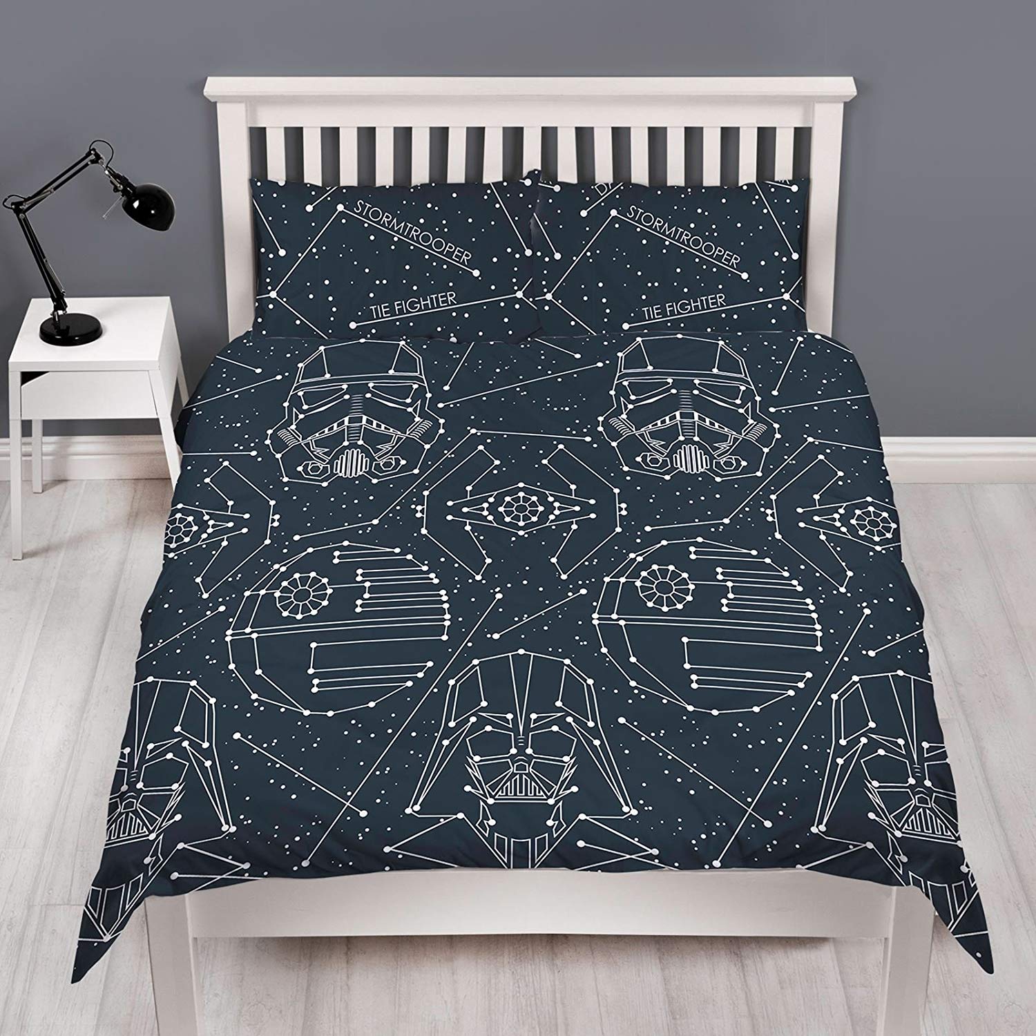 Star Wars Stellar Reversible Rotary Double Bed Duvet Quilt Cover Set