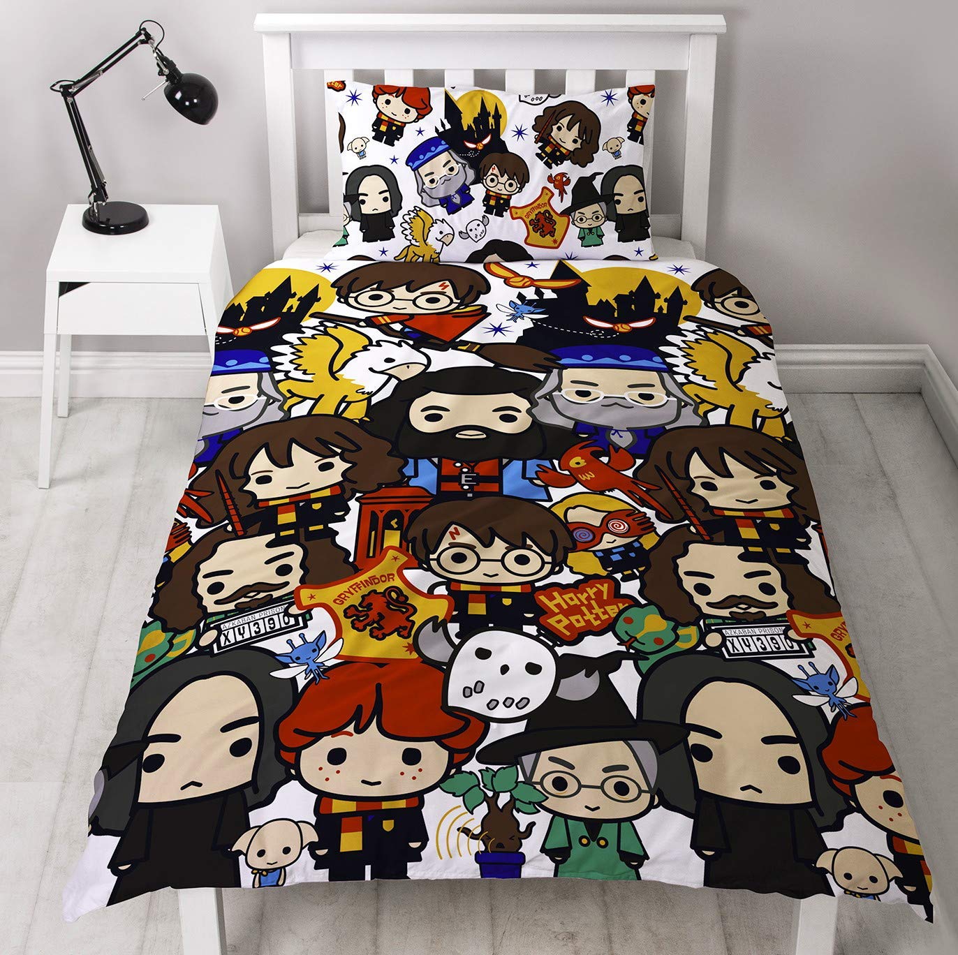 Harry Potter 'Charm' Rotary Single Bed Duvet Quilt Cover Set