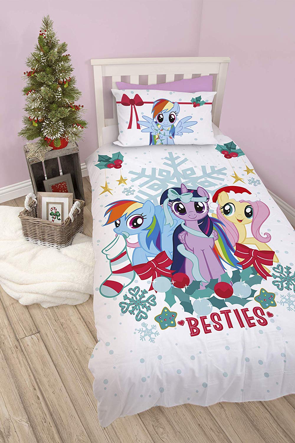My Little Pony Besties Panel Single Bed Duvet Quilt Cover Set