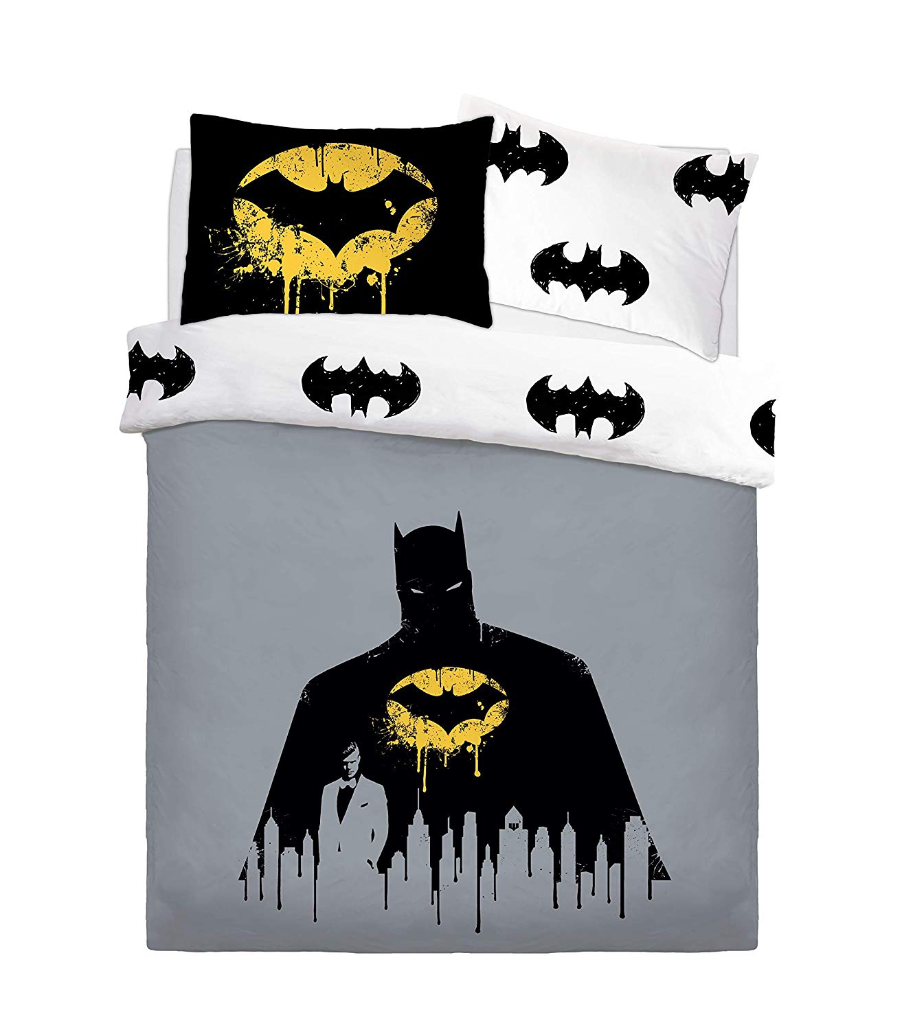 Batman Dark Knight Rotary Double Bed Duvet Quilt Cover Set