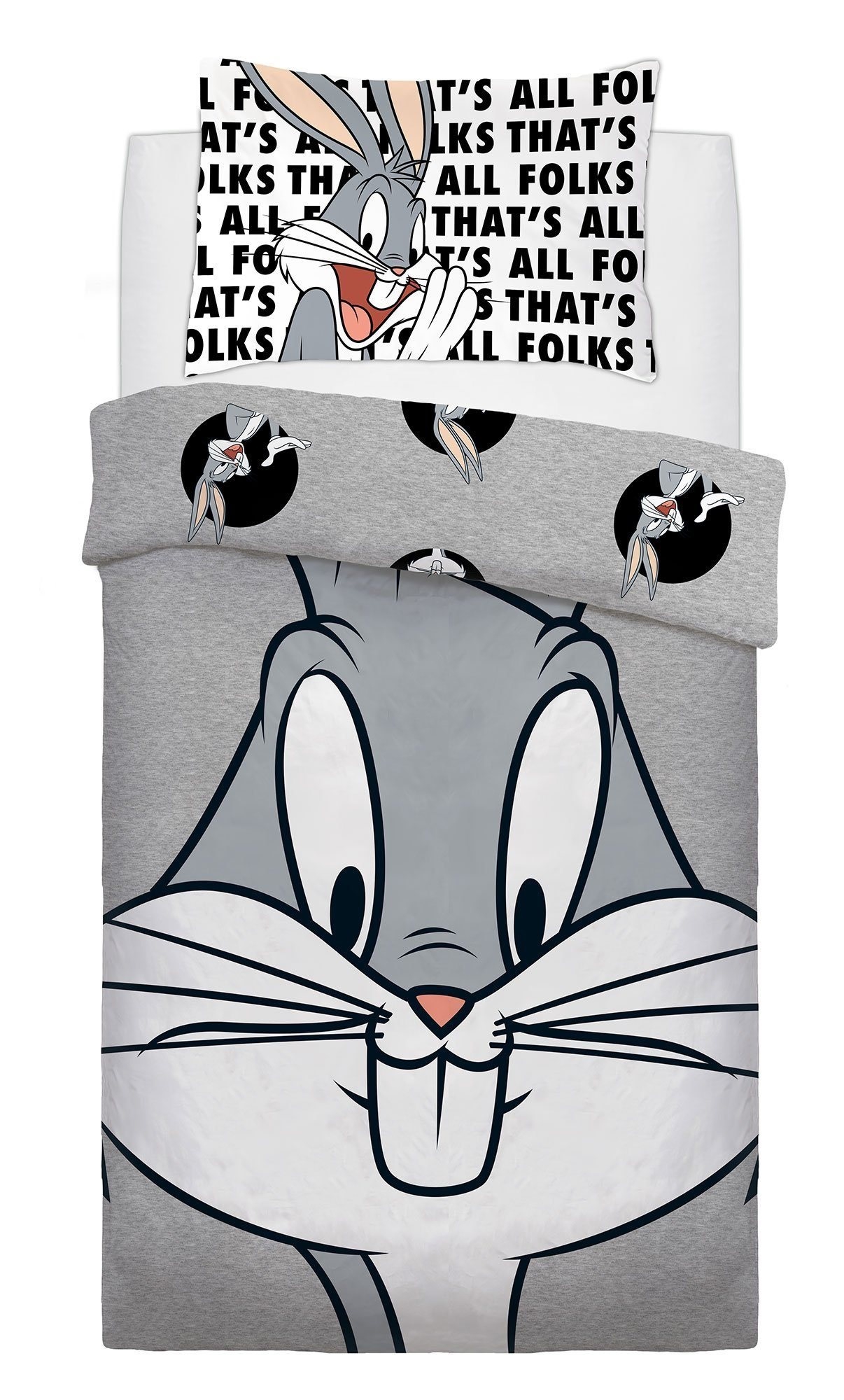 Looney Tunes That' S All Bugs Panel Single Bed Duvet Quilt Cover Set