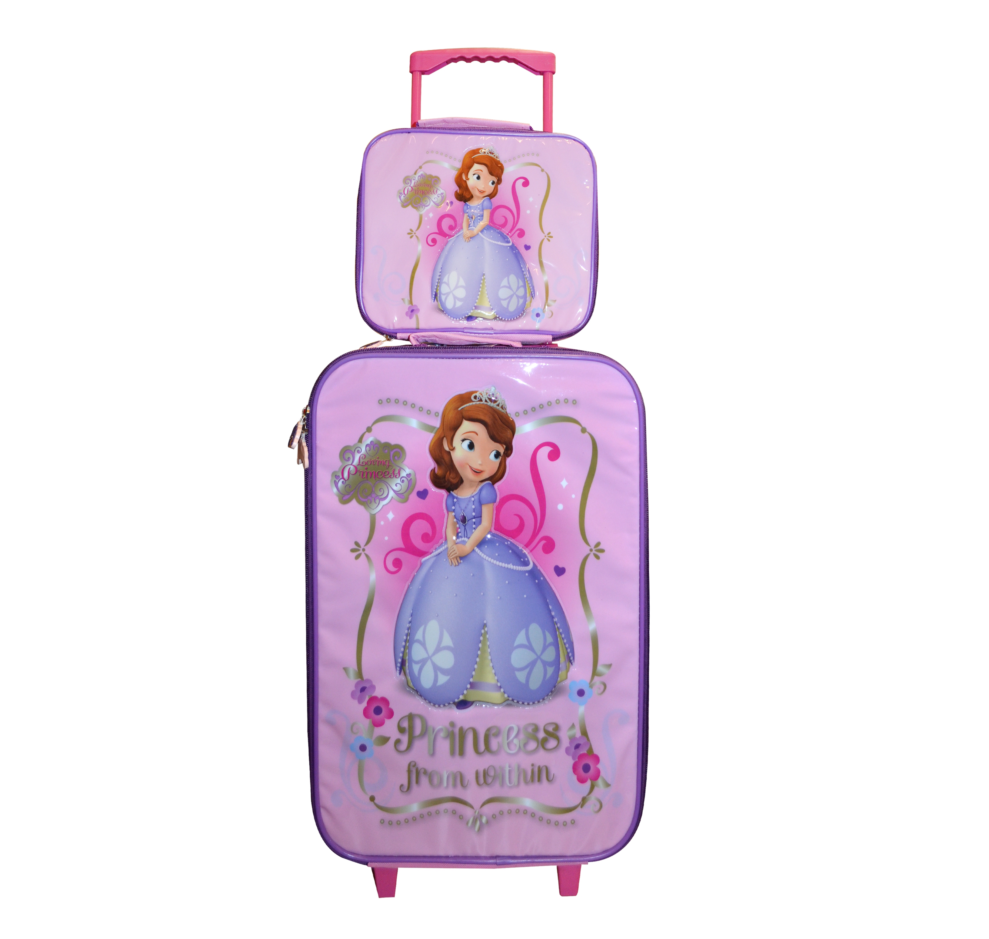 Disney 'Sofia The First' 2 Piece Suitcase with Lunch Bag Luggage Set
