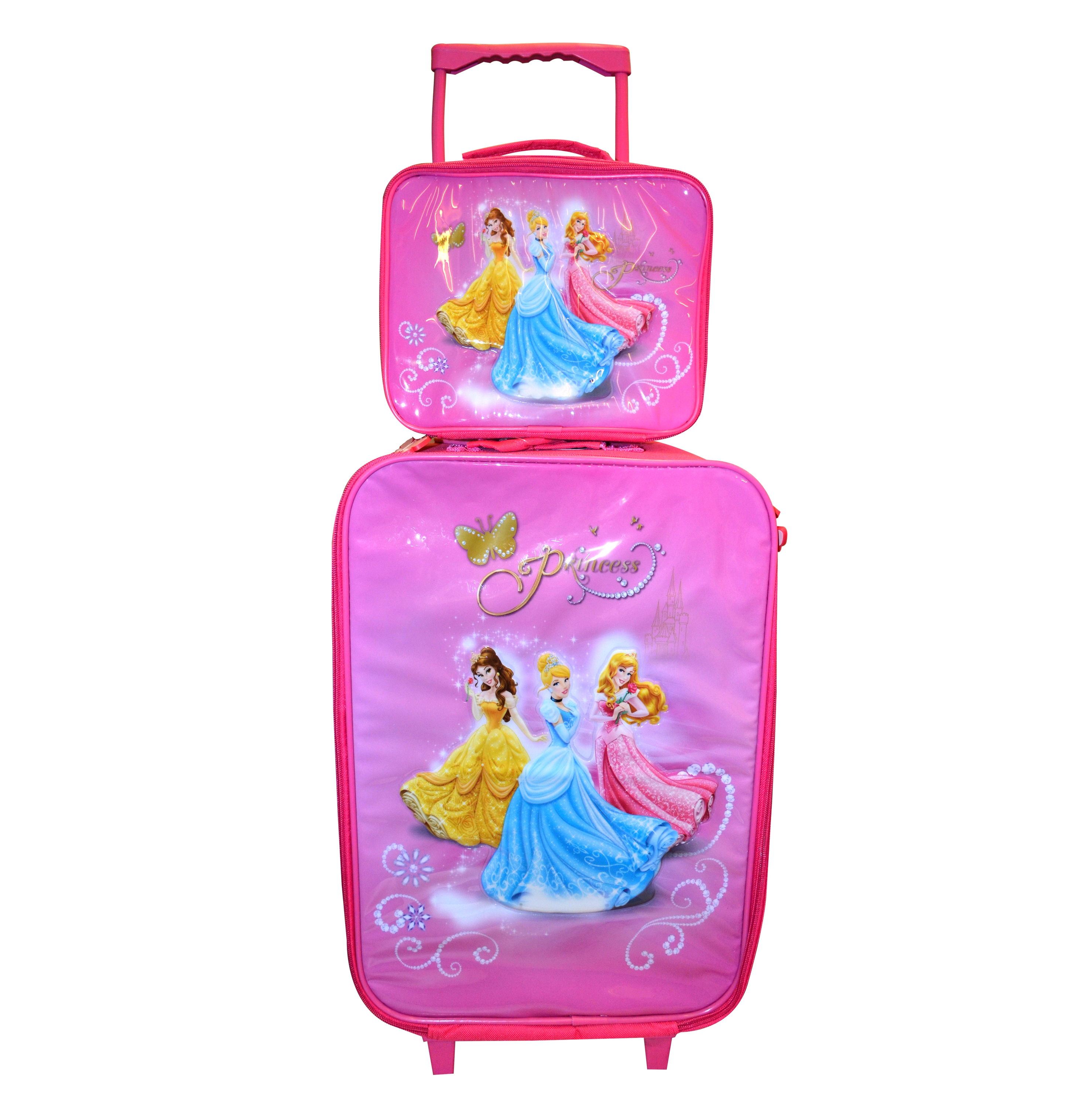 Disney 'Princess & Friends' 2 Piece Suitcase with Lunch Bag Luggage Set
