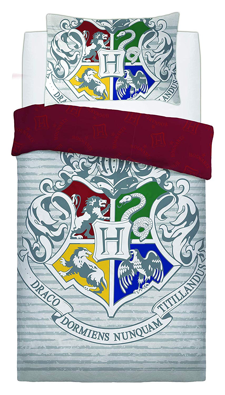 Harry Potter Witchcraft Wizardry Panel Single Bed Duvet Quilt Cover Set