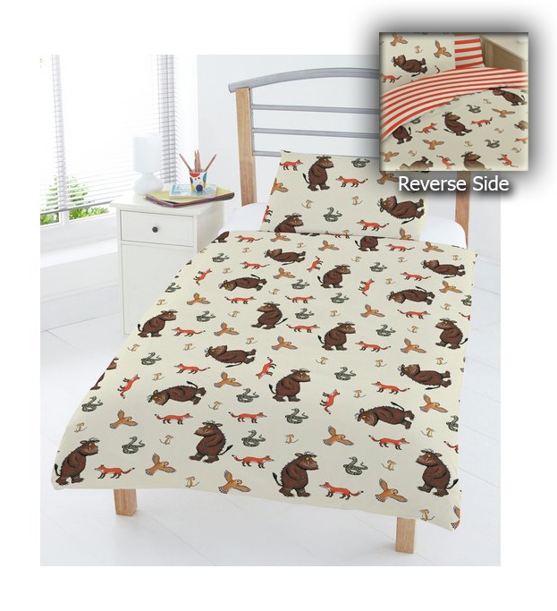 The Gruffalo 'All Is Quiet' Reversible Rotary Junior Cot Bed Duvet Quilt Cover Set