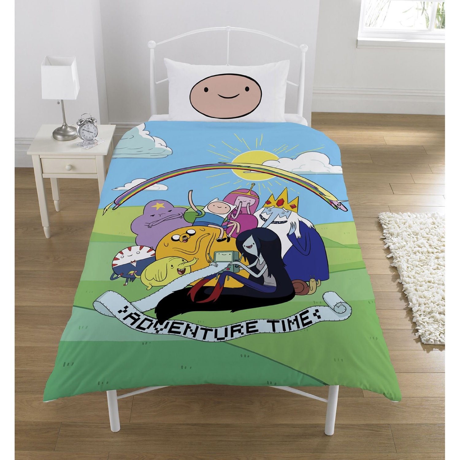 Adventure Time 'Group' Panel Single Bed Duvet Quilt Cover Set