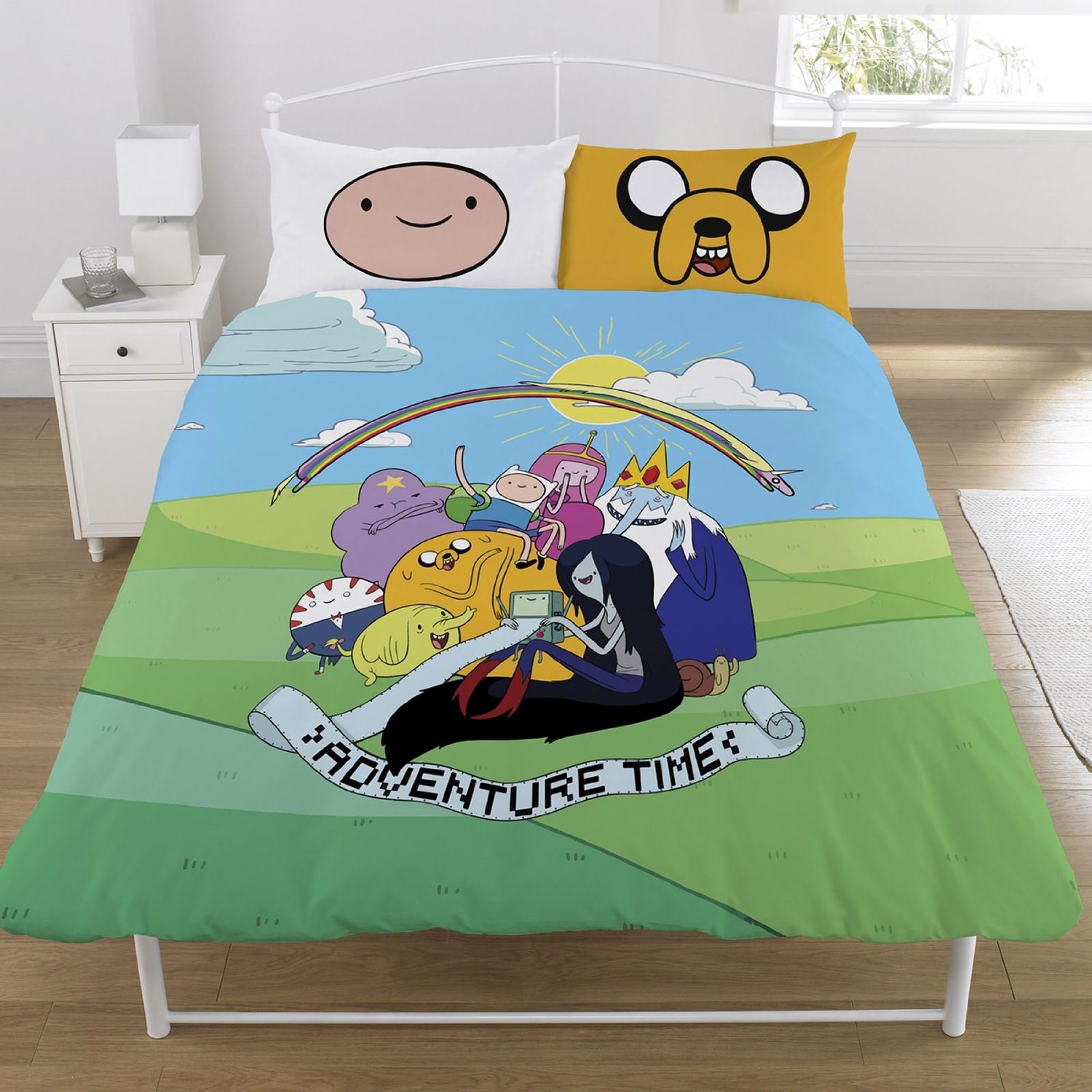 Adventure Time 'Group' Panel Double Bed Duvet Quilt Cover Set