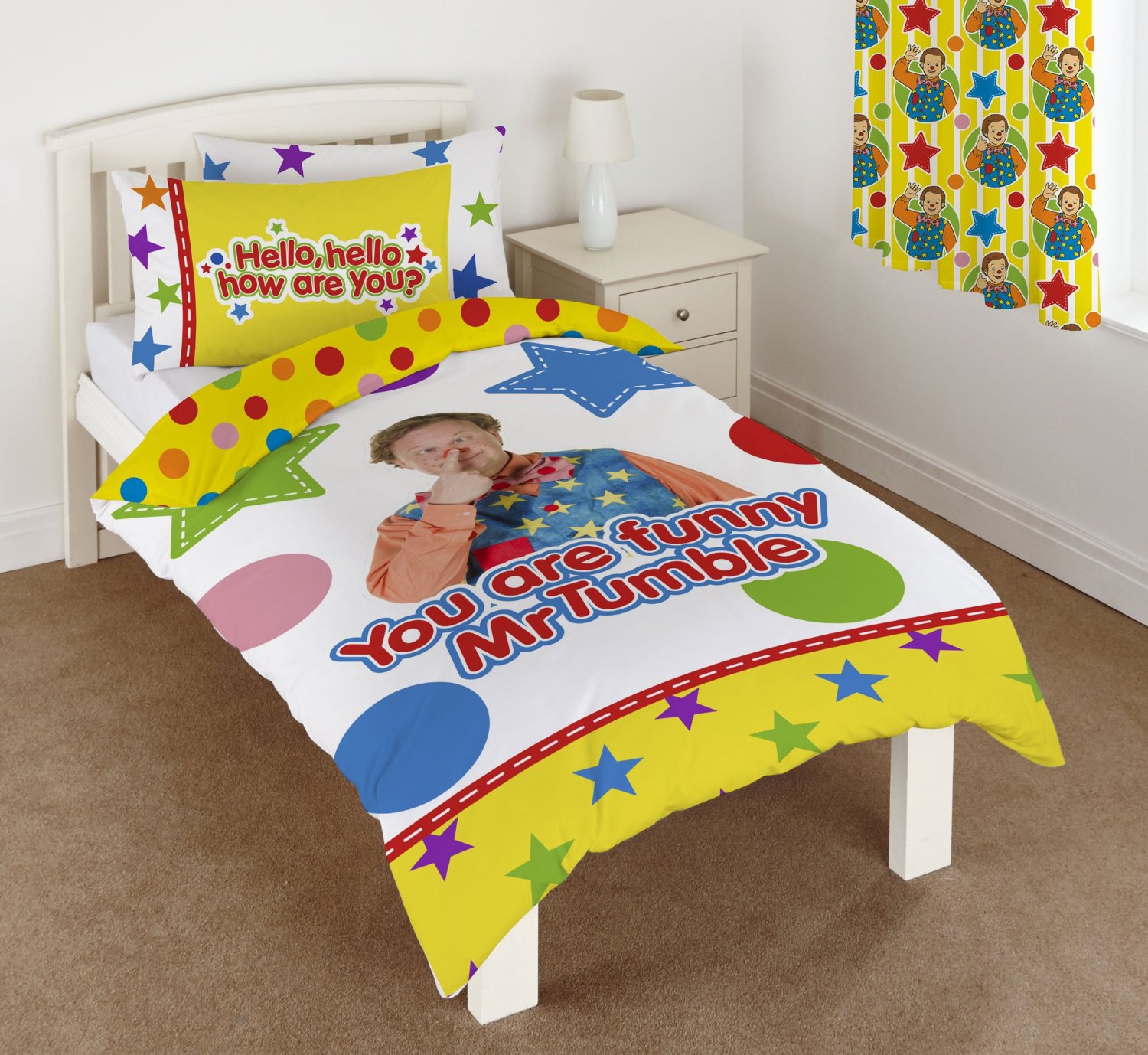 Something Special Mr Tumble Panel Single Bed Duvet Quilt Cover Set