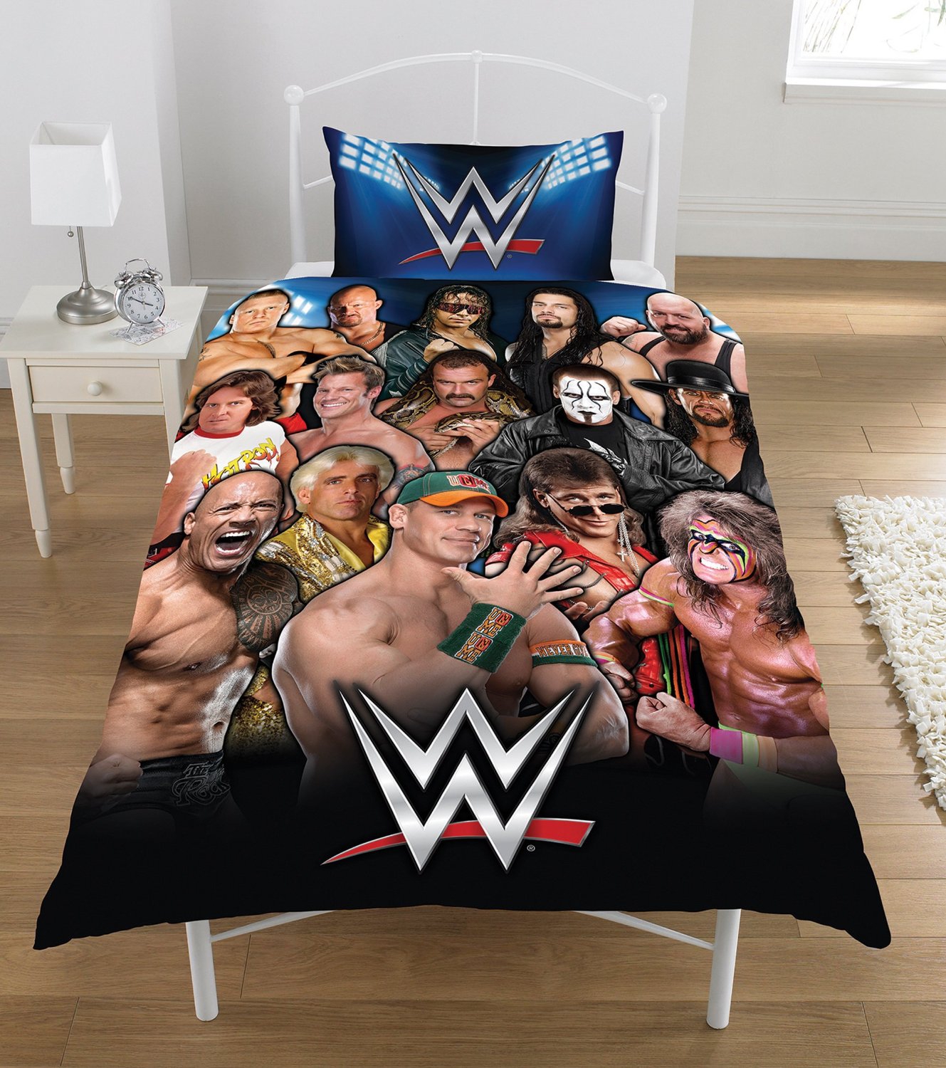 WWE Legends Panel Single Bed Duvet Quilt Cover Set