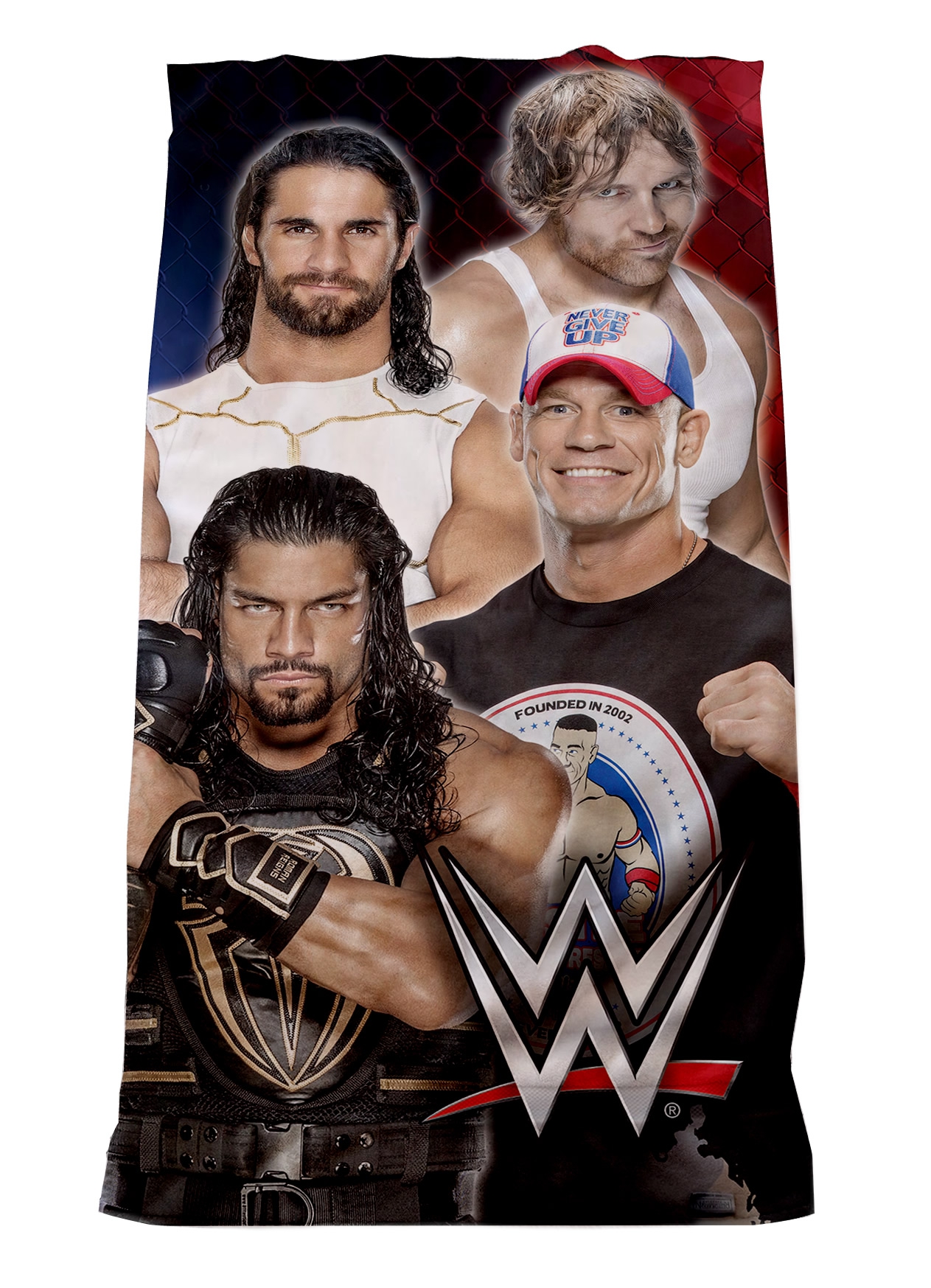 WWE 'Super 4' Velour Printed Beach Towel