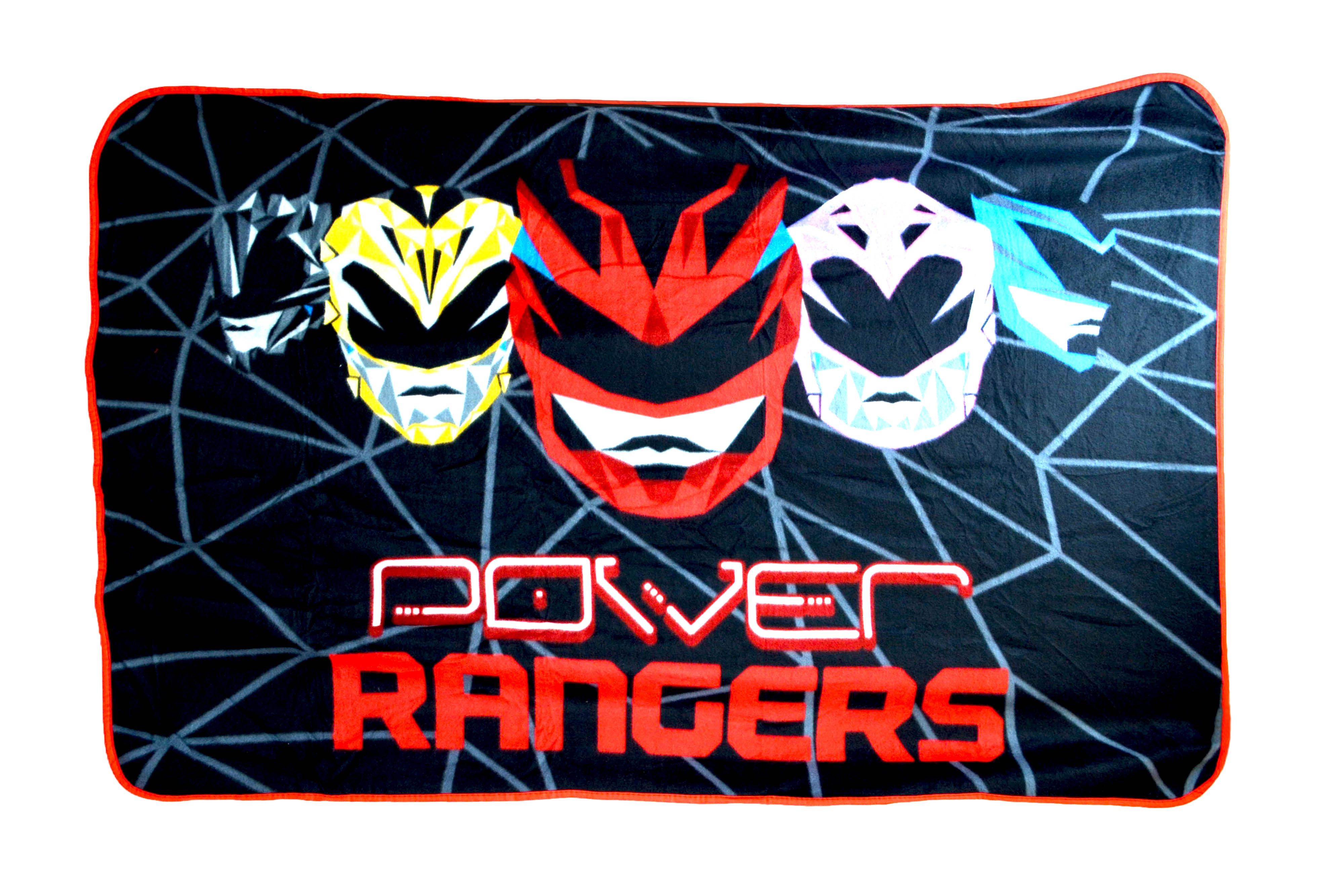 Power Rangers 'Geo Shard' Panel Fleece Blanket Throw