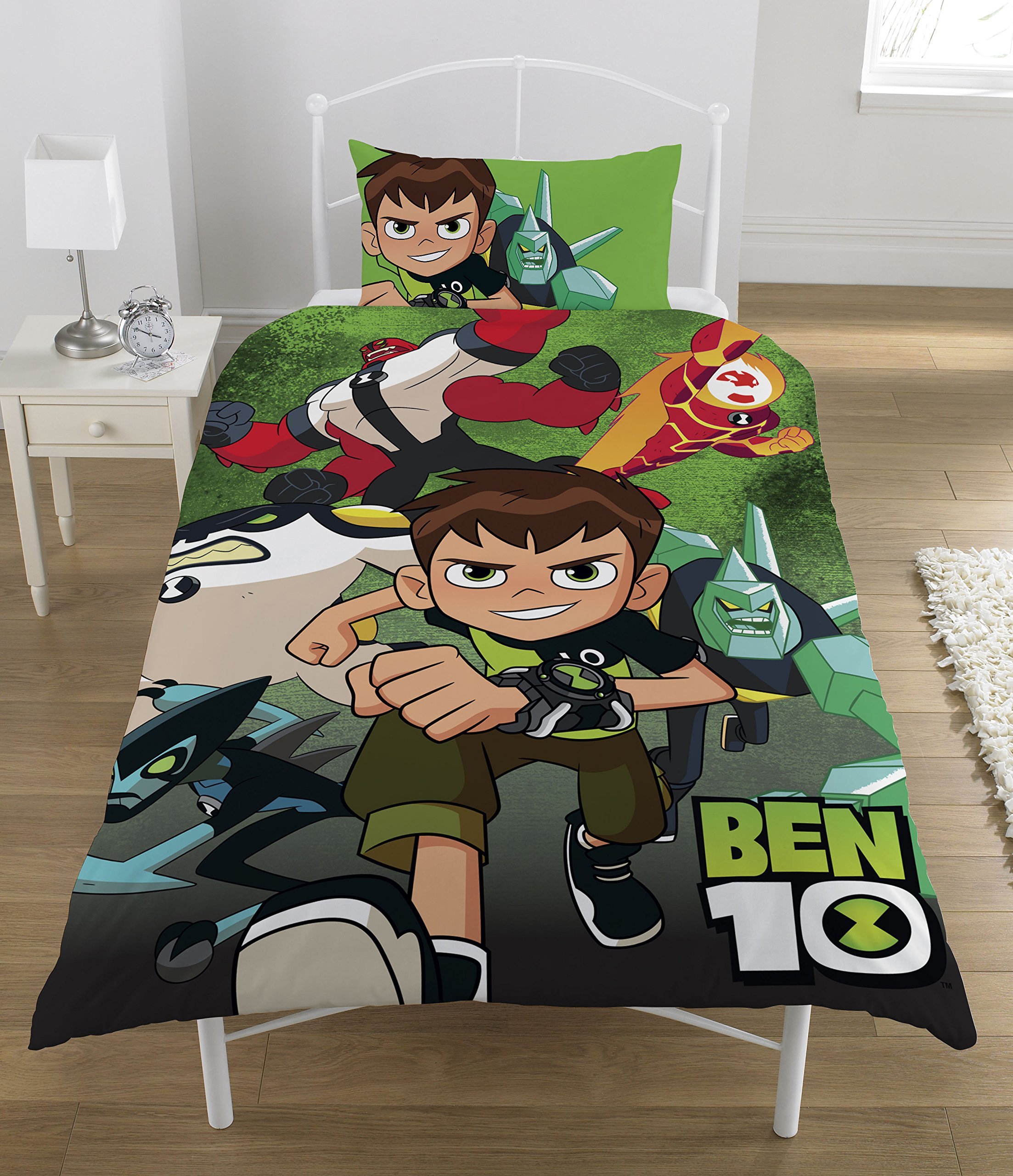Ben 10 'Hero' Reversible Panel Single Bed Duvet Quilt Cover Set