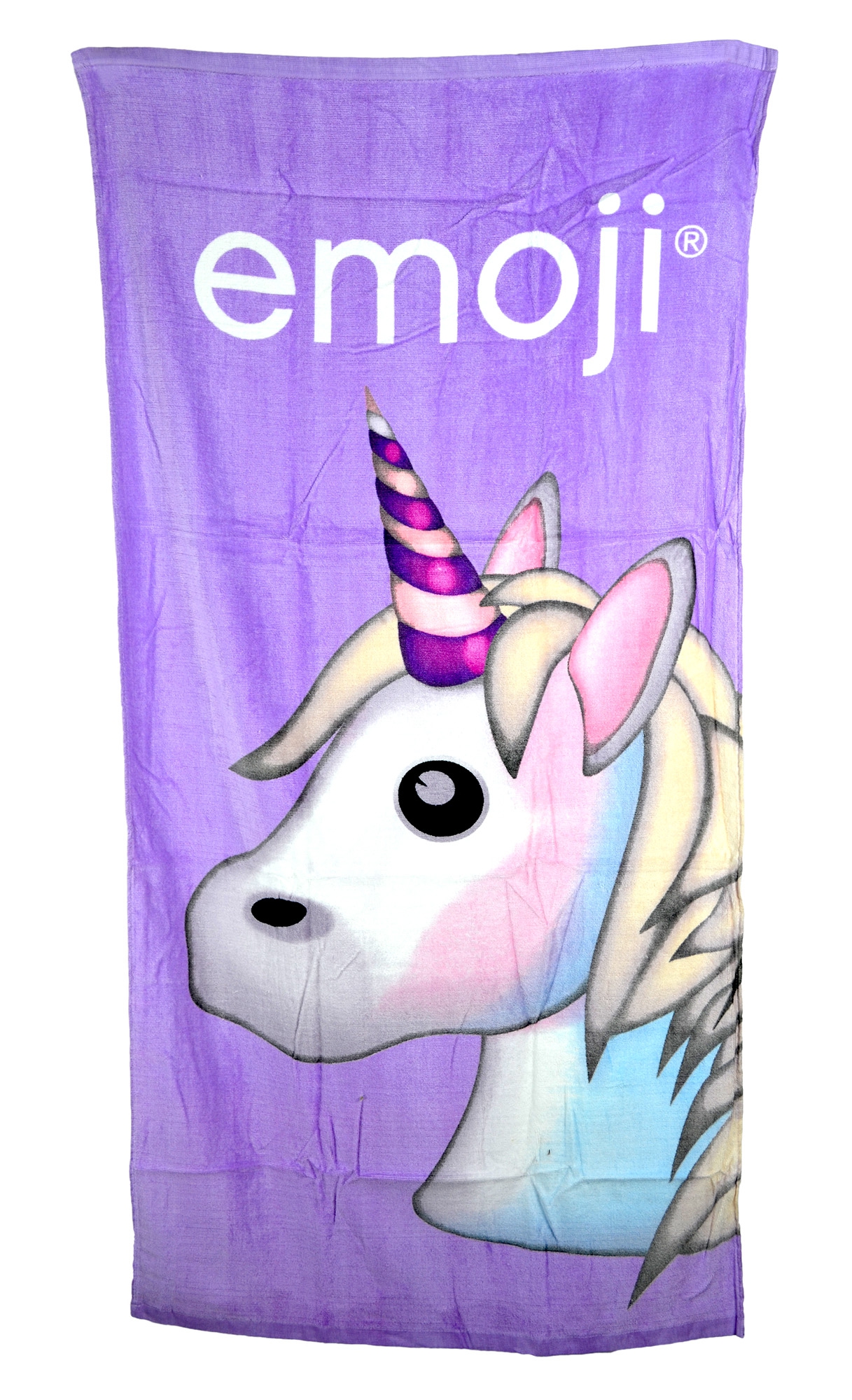 Emoji 'Unicorn' Printed Beach Towel