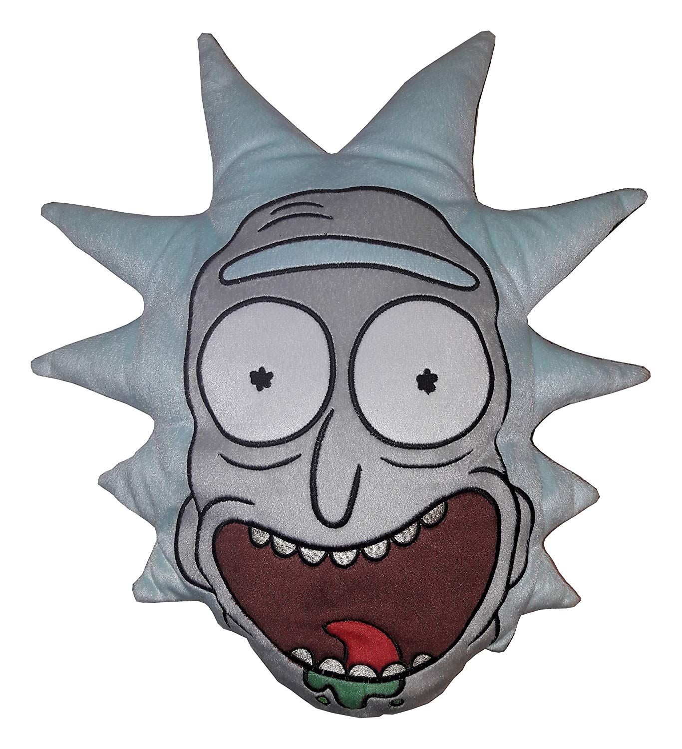 Rick and Morty Grey Multi Embroidered Cushion