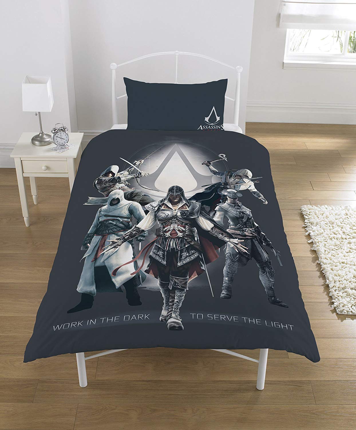 Assassin' S Creed Polycotton Panel Single Bed Duvet Quilt Cover Set