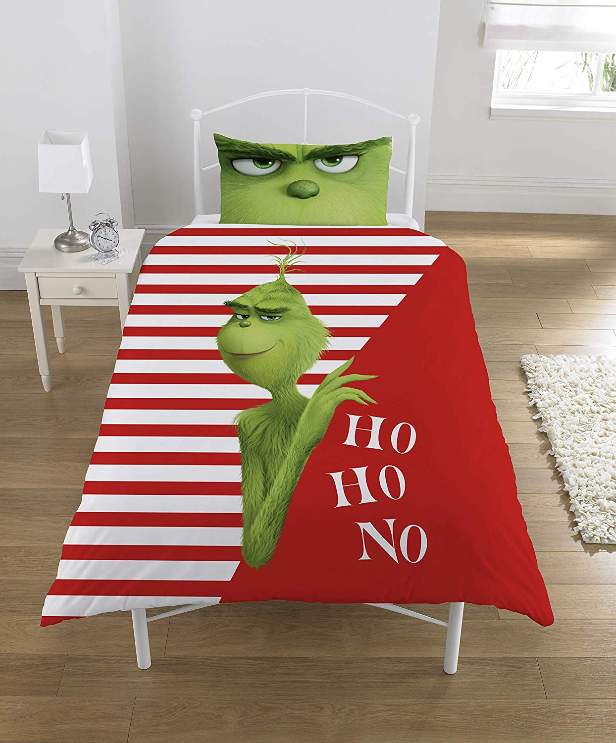 The Grinch Panel Single Bed Duvet Quilt Cover Set