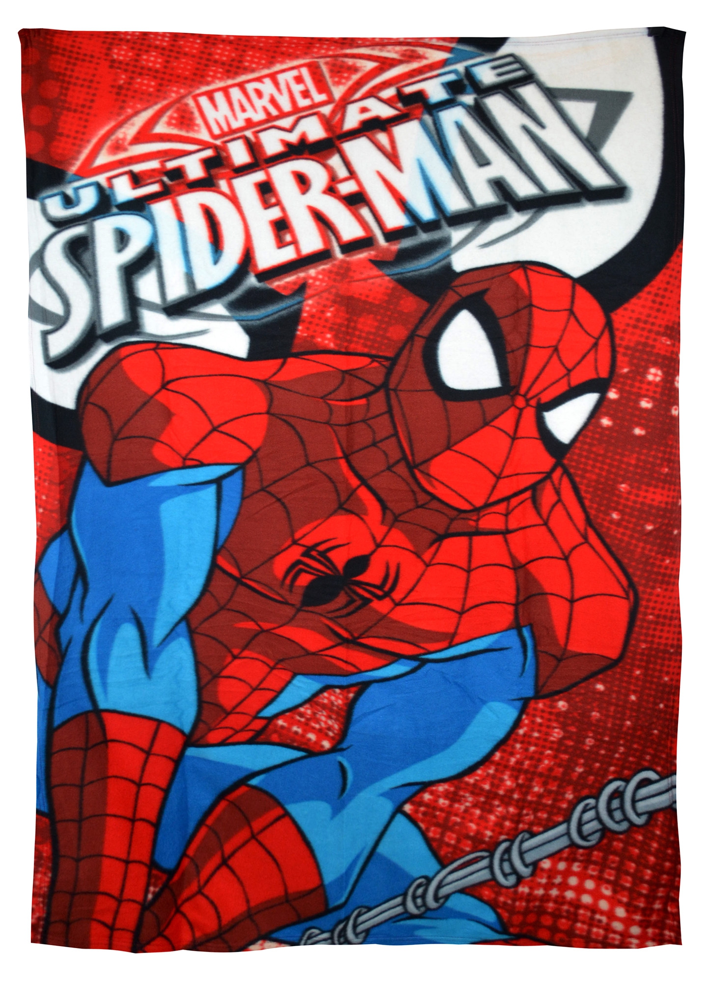Spiderman 'Swing' Panel Fleece Blanket Throw