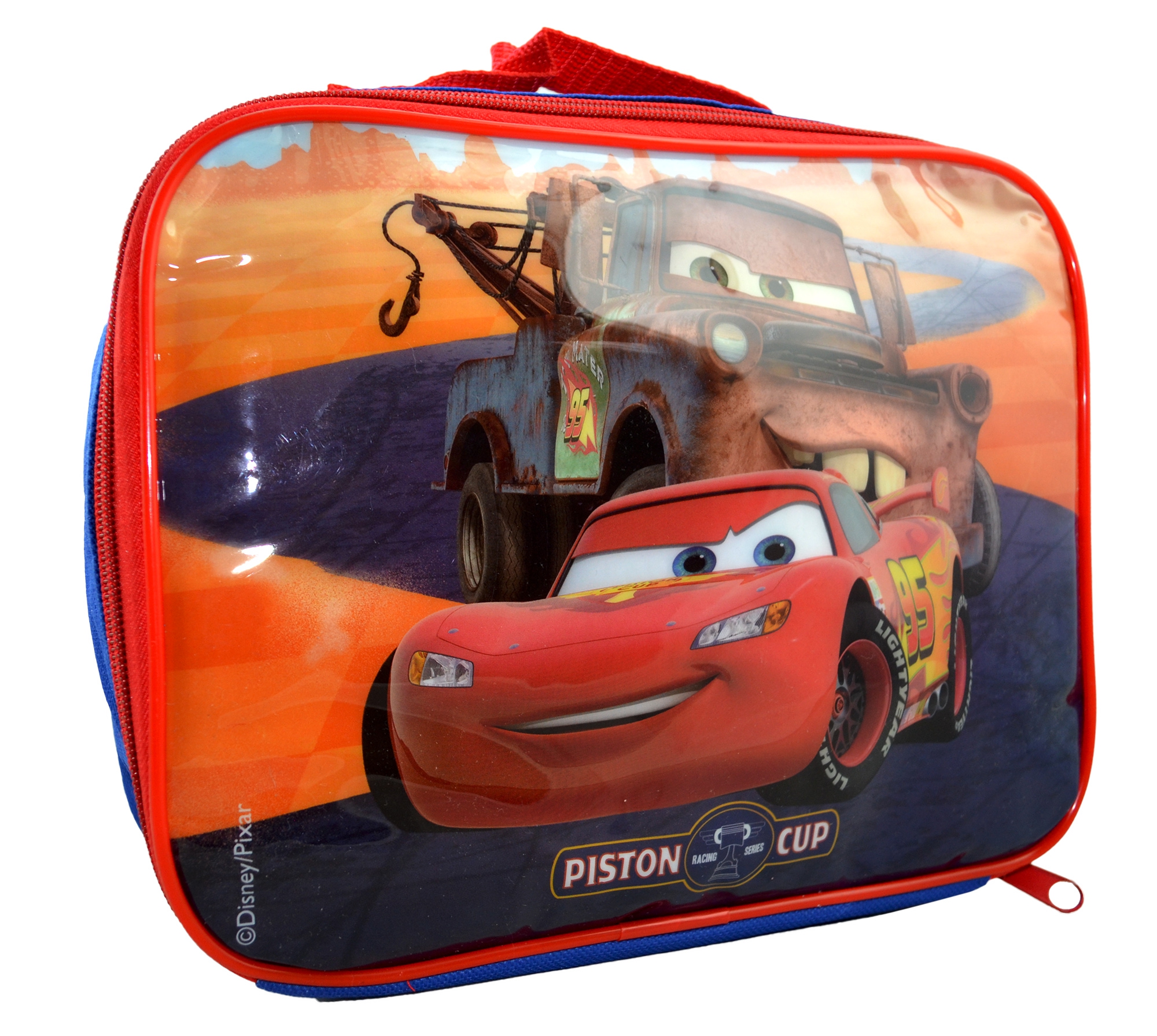 Disney Cars 3 'Piston Cup' School Rectangle Lunch Bag