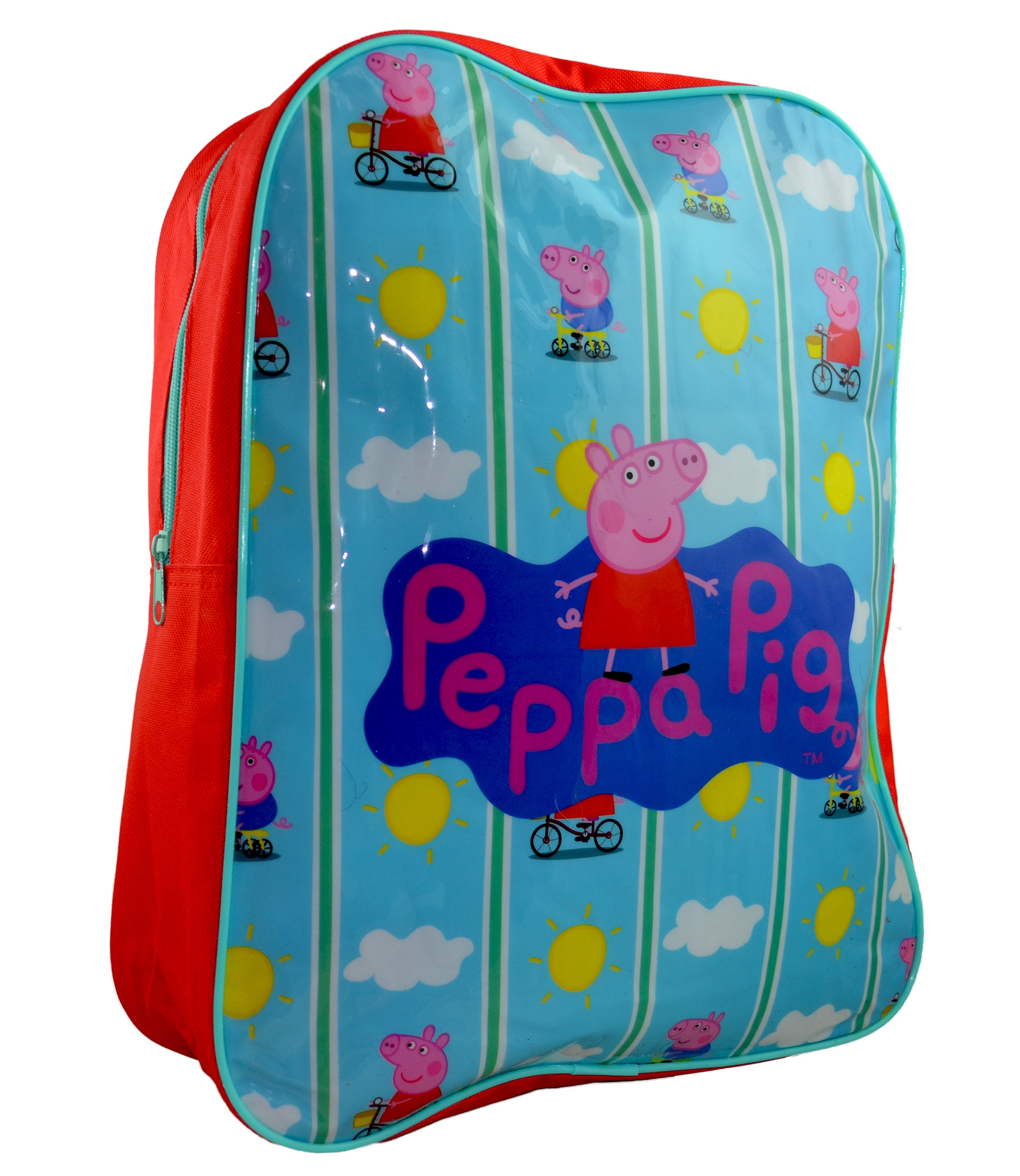 Peppa Pig 'Bicycle' Arch School Bag Rucksack Backpack