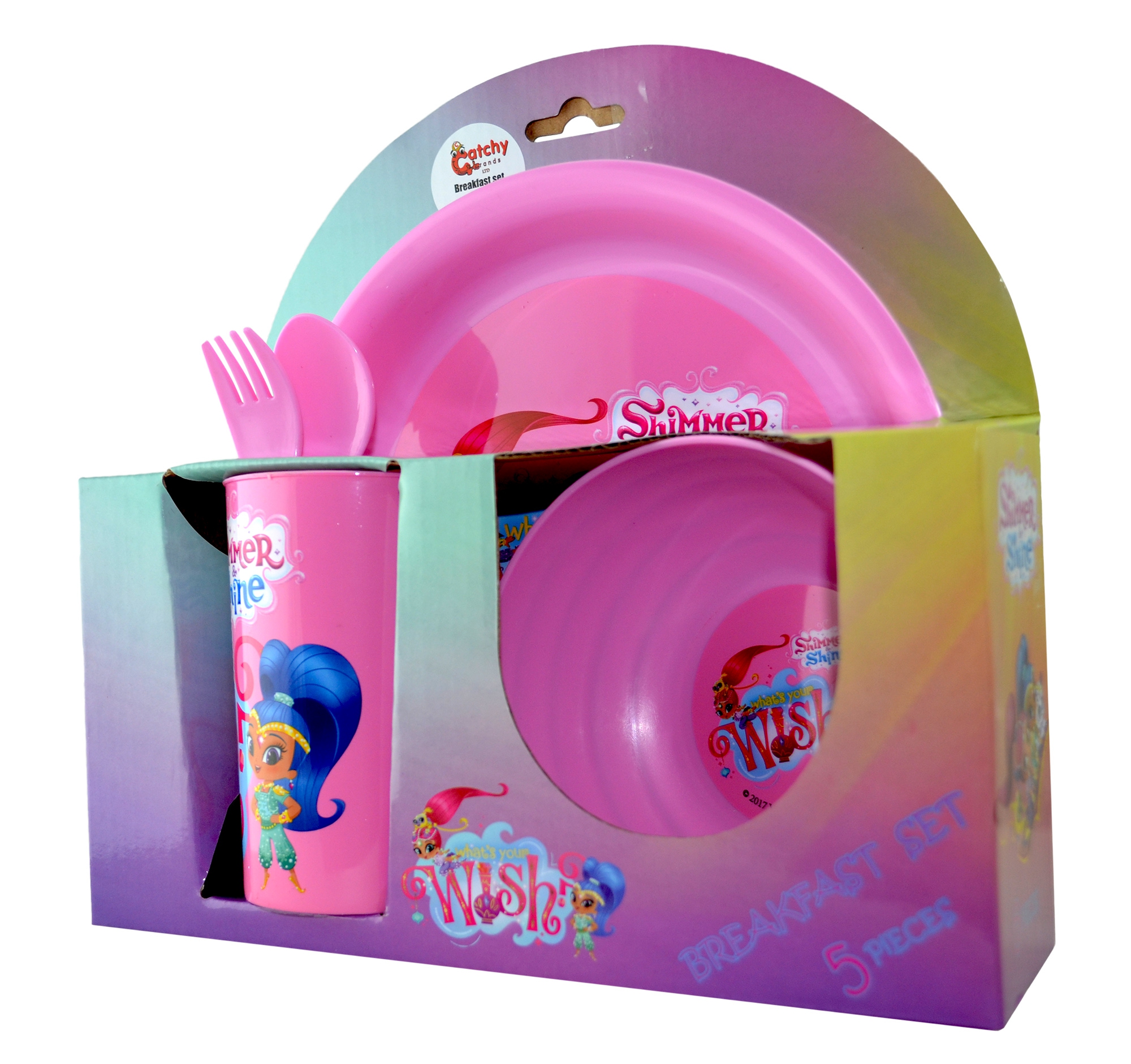 Shimmer & Shine 'What' S Your Wish' 5 Piece Breakfast Dinner Set
