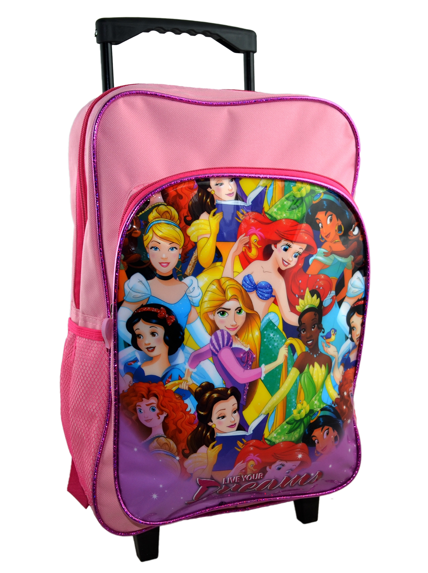 Disney Princess 'Live Your Dreams' School Travel Trolley Roller Wheeled Bag
