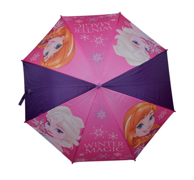 Disney Frozen 'Purple' Full Panel Automatic School Rain Brolly Umbrella