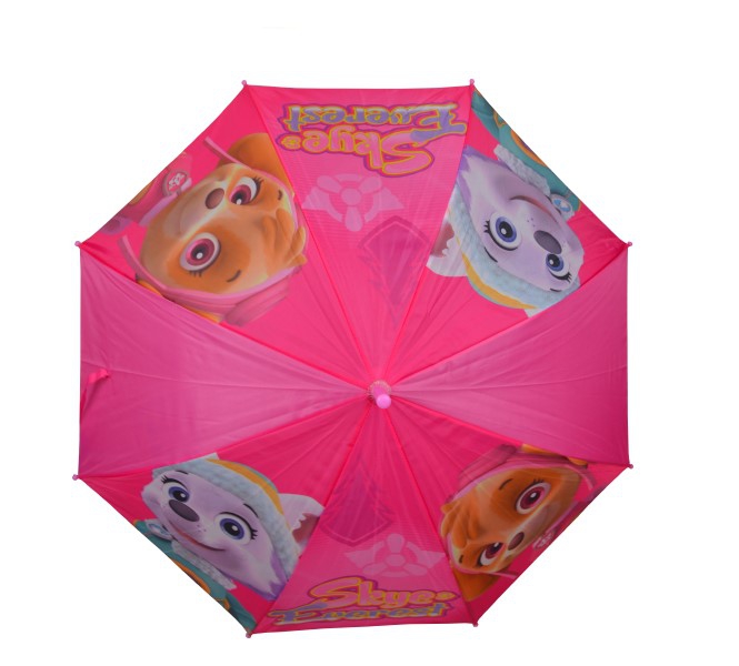 Paw Patrol Girls 'Pink' Full Panel Automatic School Rain Brolly Umbrella