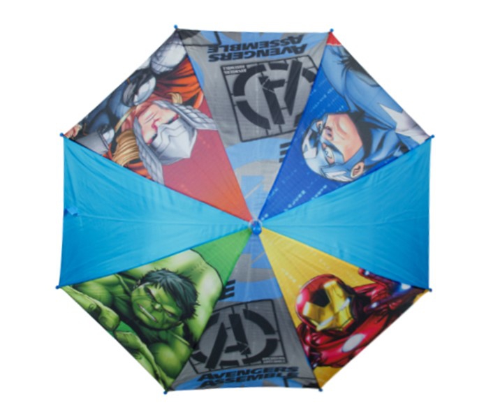 Avengers Boys 'Blue' Full Panel Automatic School Rain Brolly Umbrella