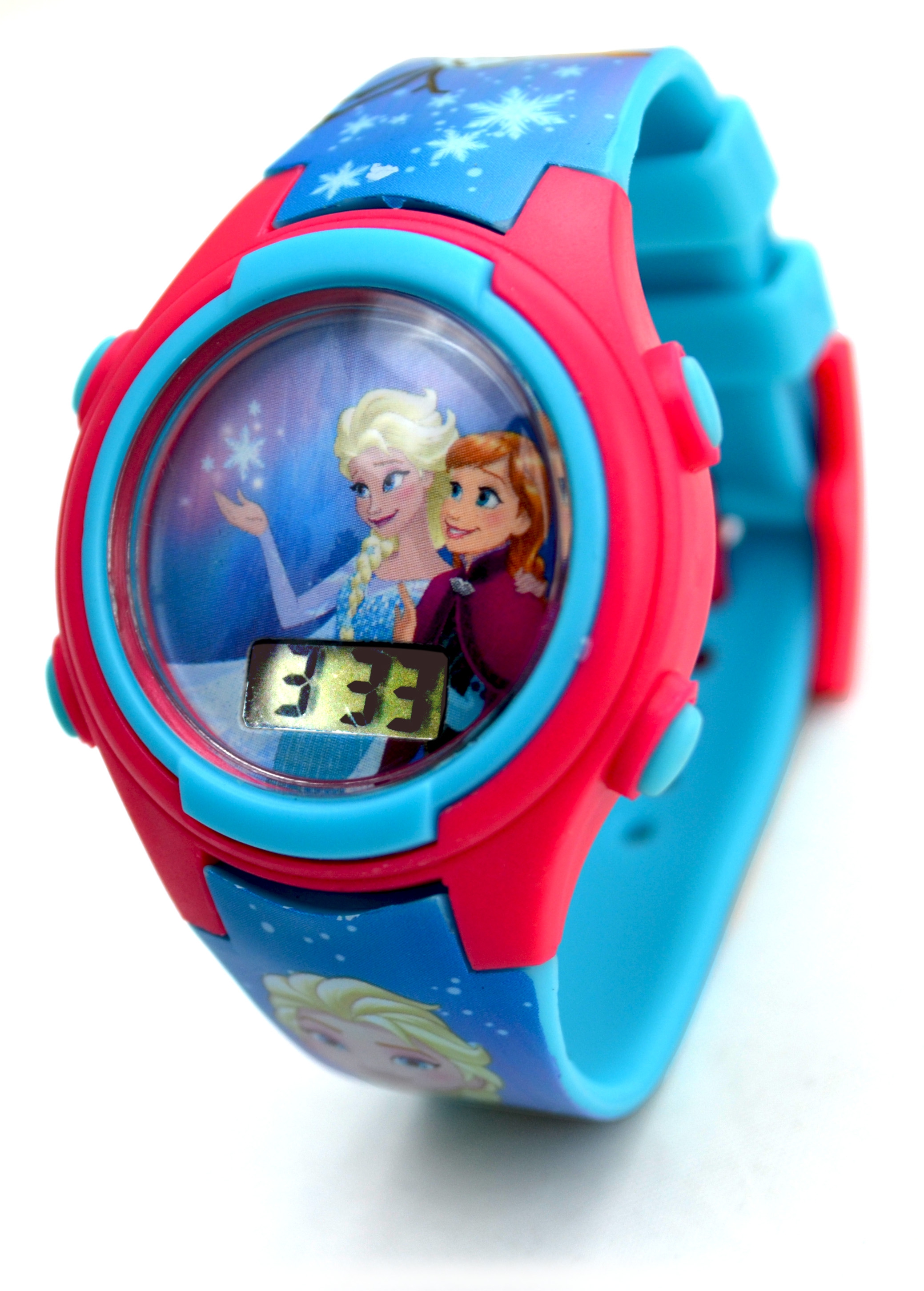 Disney Frozen Anna & Elsa 'Digital Metal Tin Gift' Wrist Watch