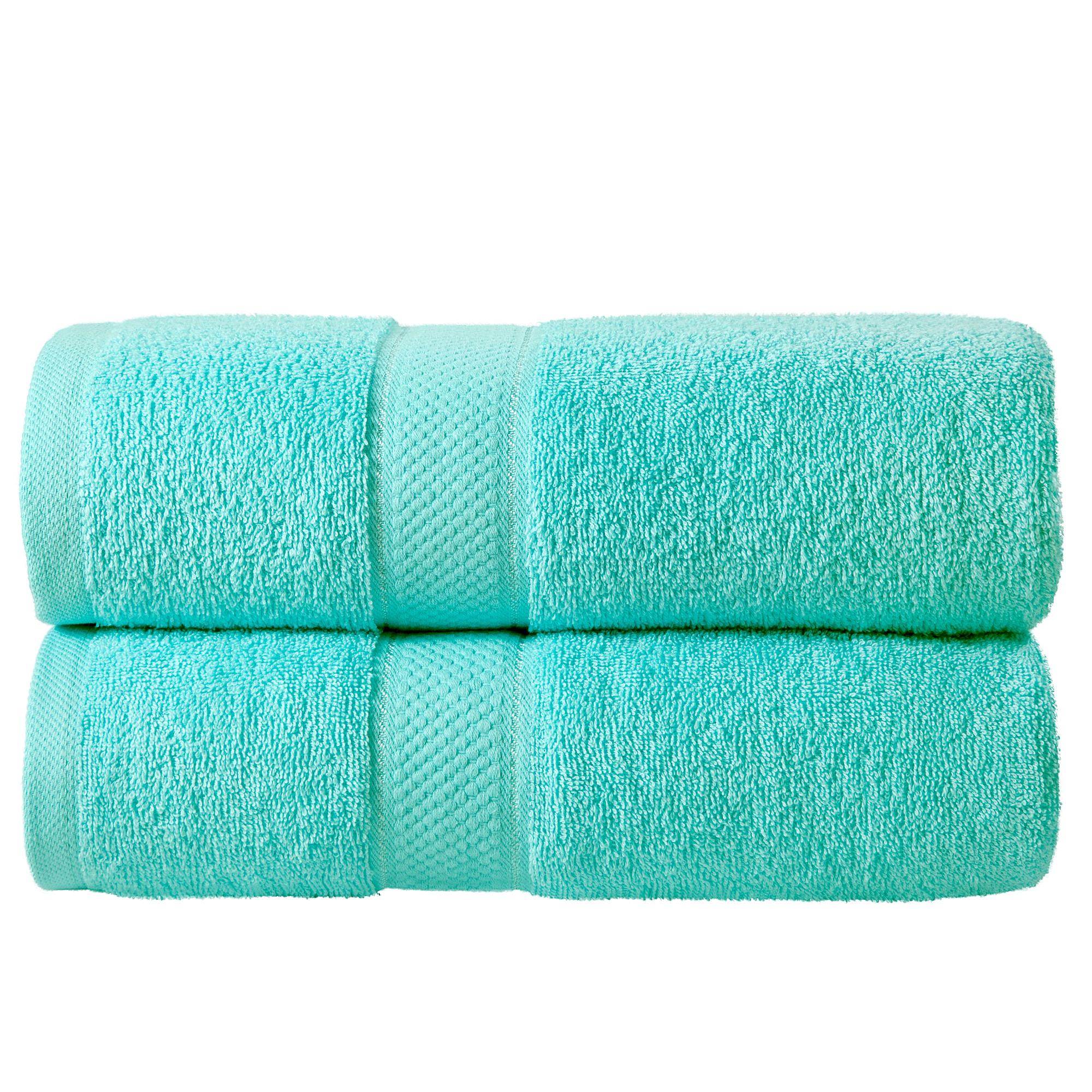 Bale Set 2pcs Turquoise Plain Extra Large Bath Sheet Towel