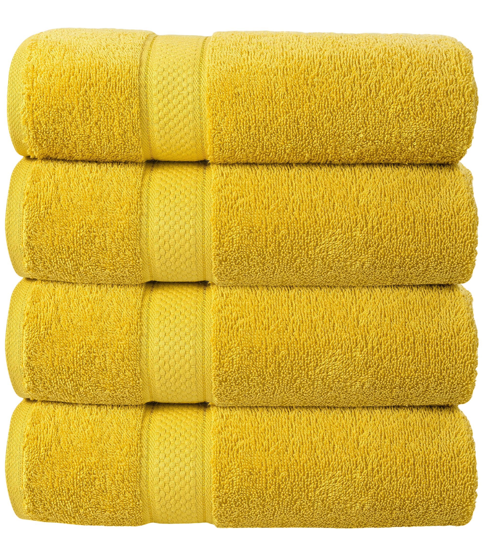 Bale Set 4pcs Mustard Plain Hand Towel
