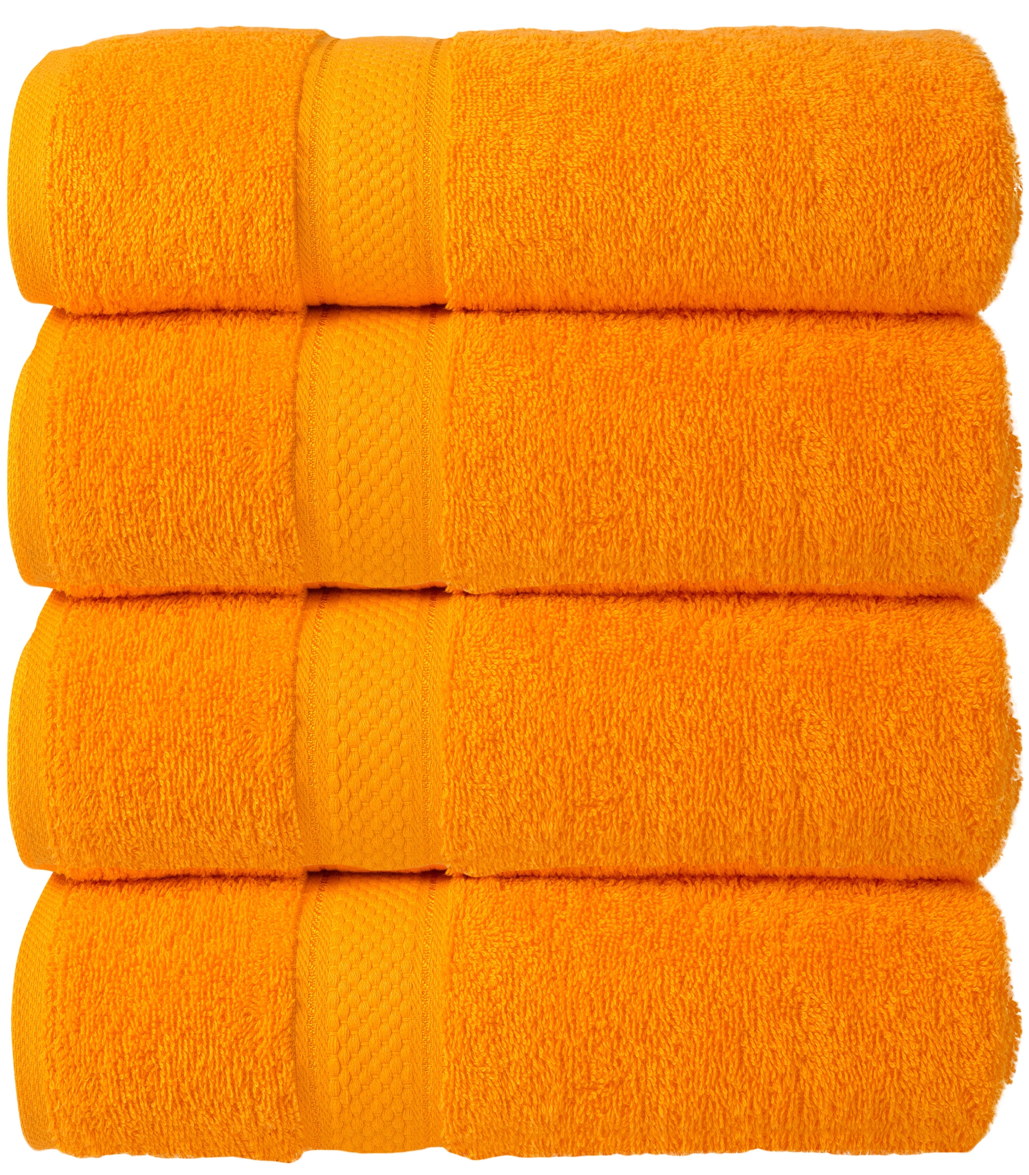 Bale Set 4pcs Orange Plain Hand Towel
