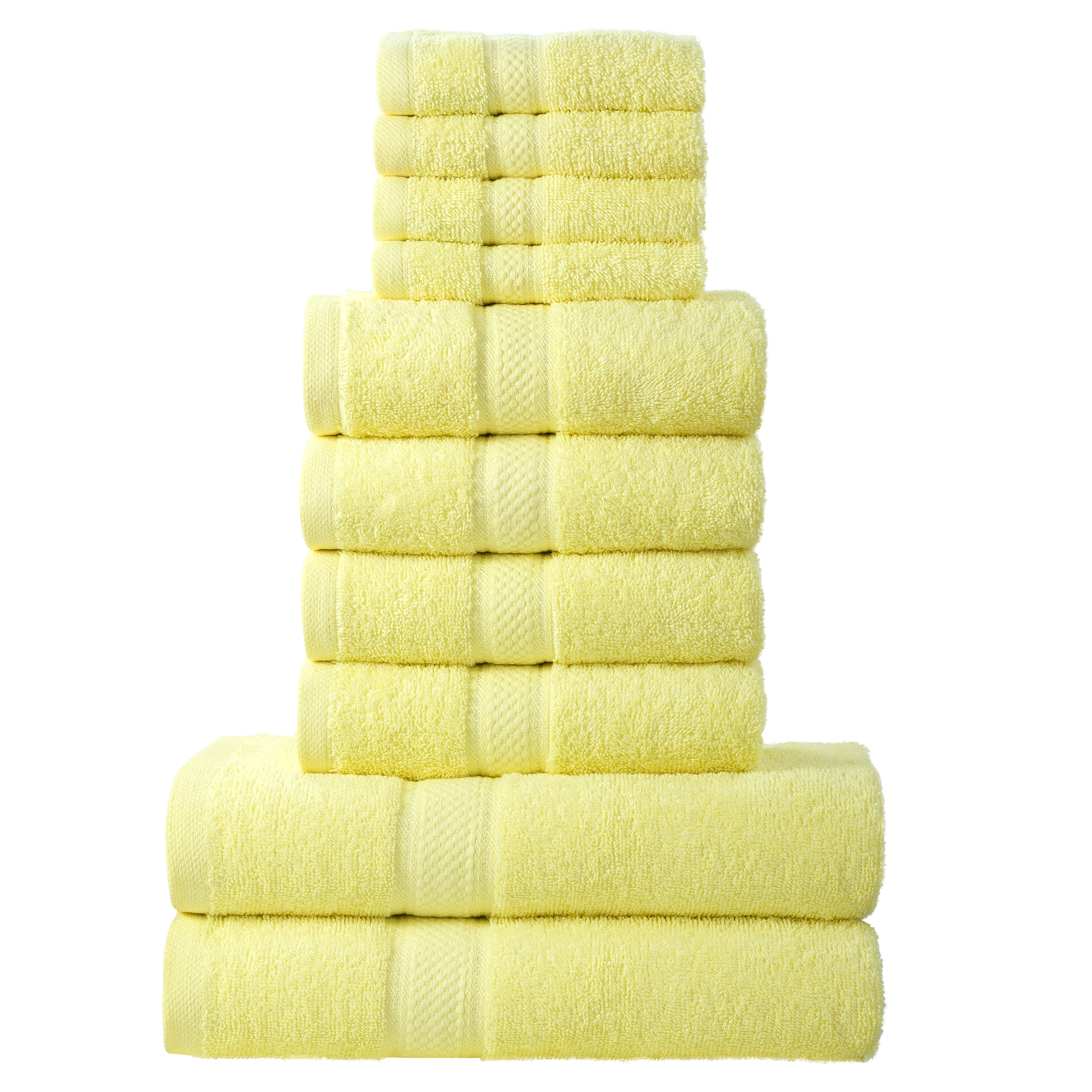 10pcs Lemon Plain Bale Set Towel