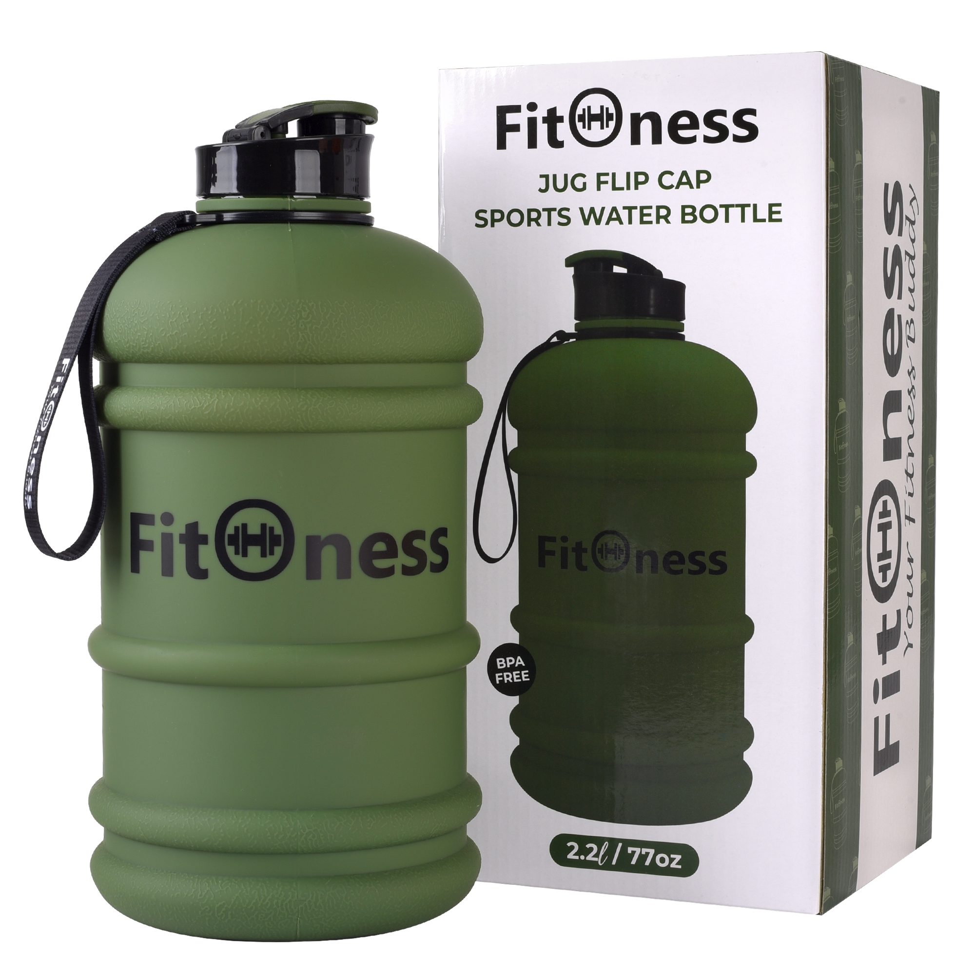 Brand Fitoness Jug Bottle 2.2l / 77oz Green Sports