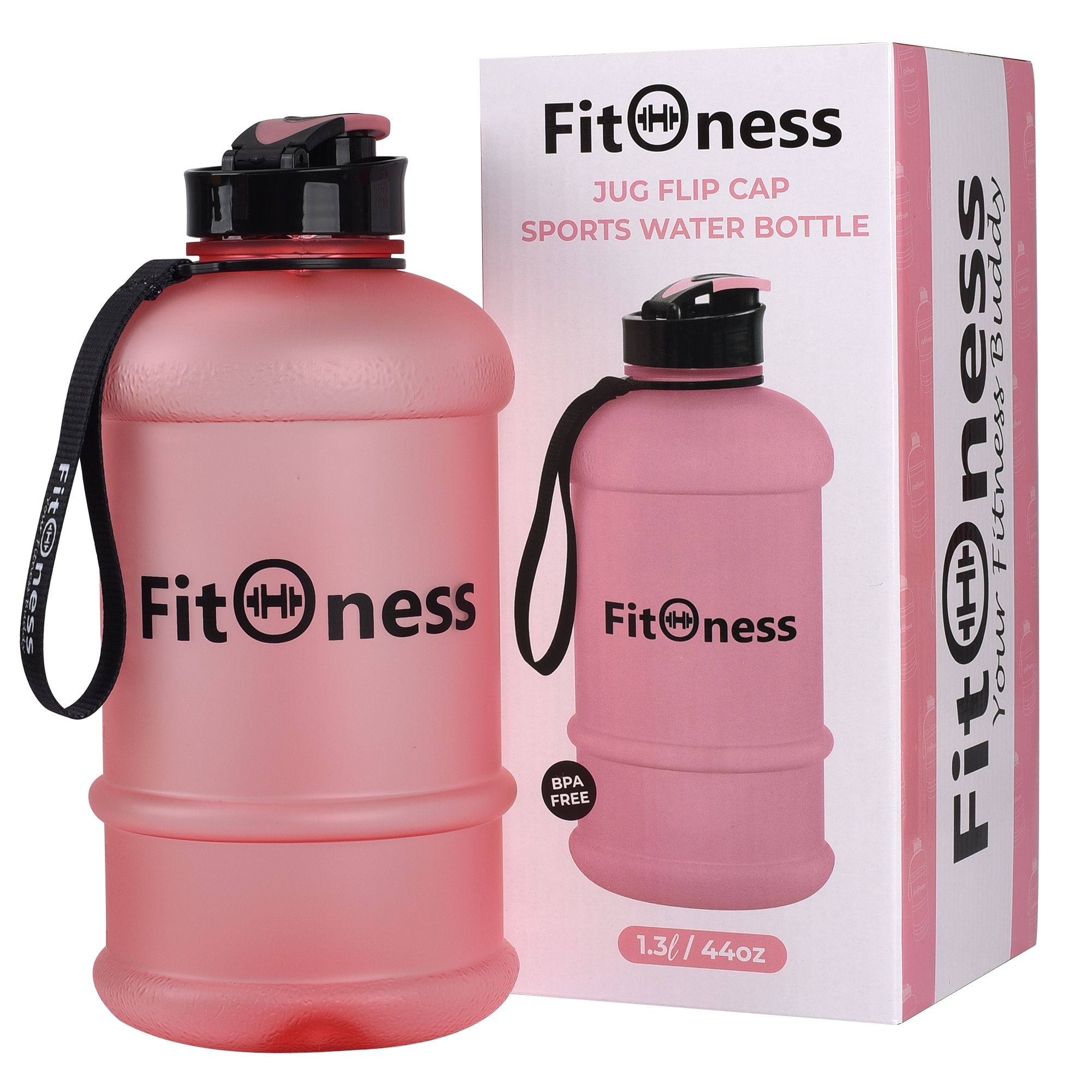 Brand Fitoness Jug Bottle 1.3l / 44oz Pink Sports