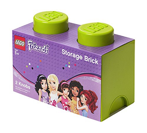 Lego Friends 2 Brick 'Lime' Storage Box
